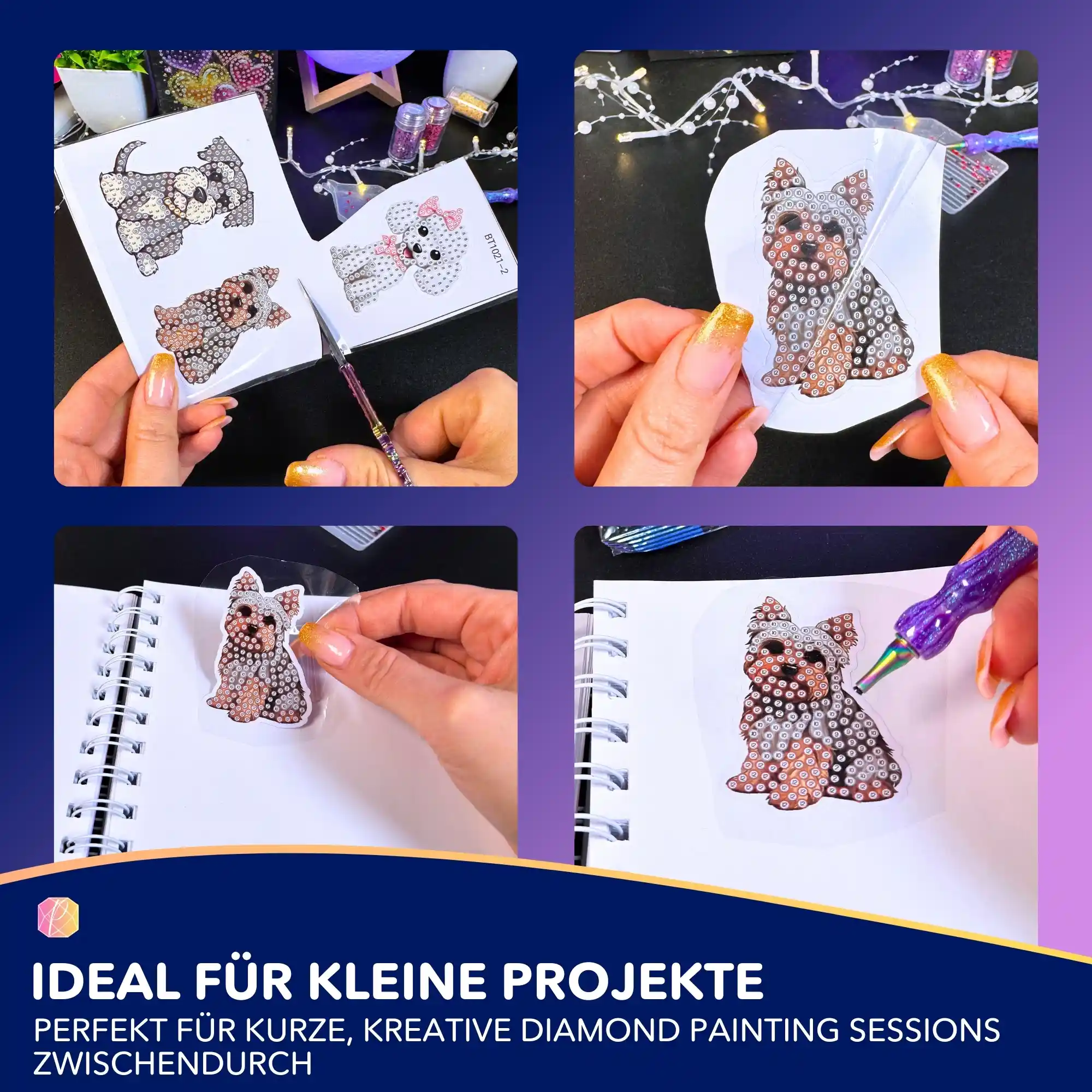 Diamond Painting Sticker - Hunde - Image 5