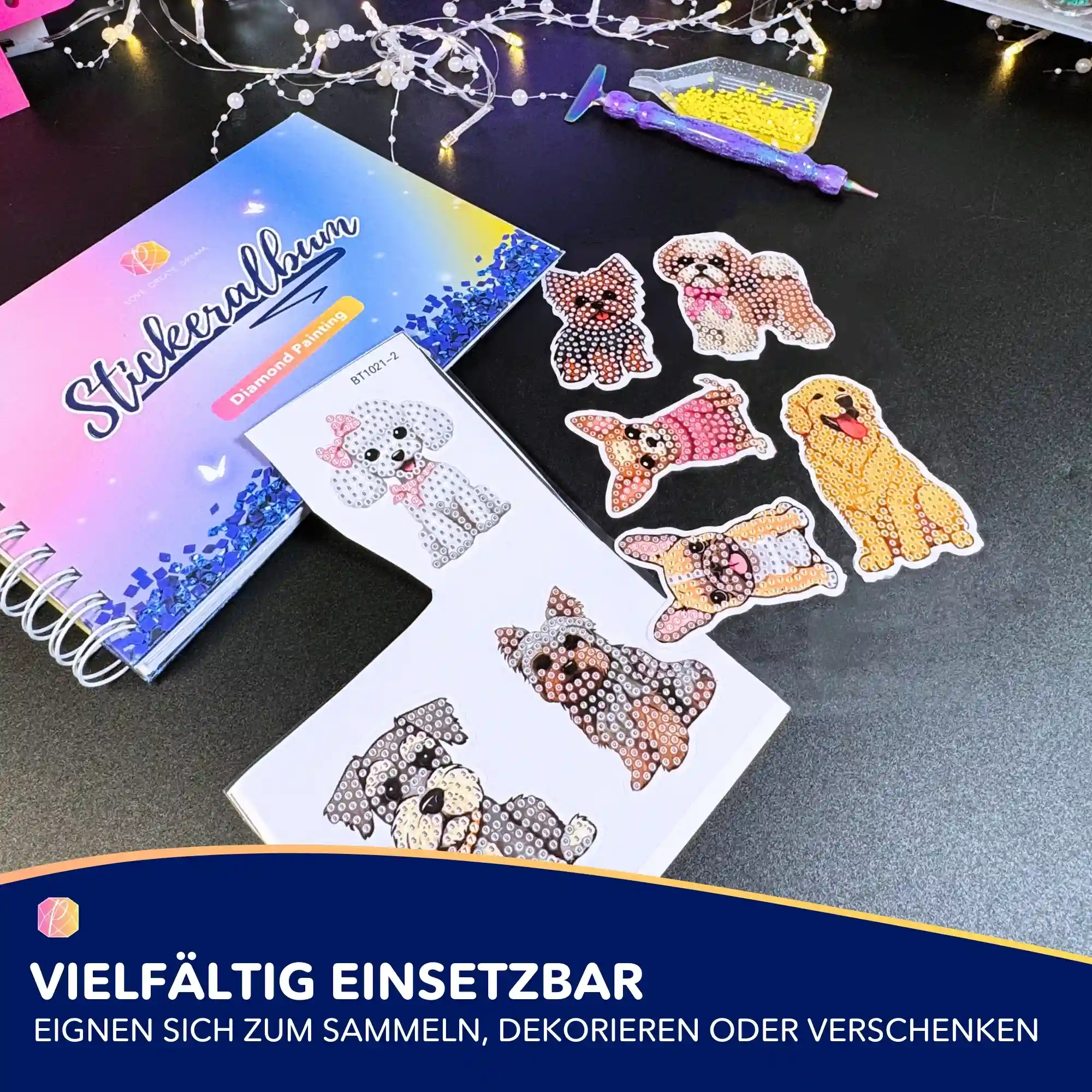 Diamond Painting Sticker - Hunde - Image 7
