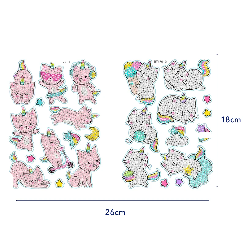 Diamond Painting Sticker Set XL - I wish i was a Unicorn - Image 4
