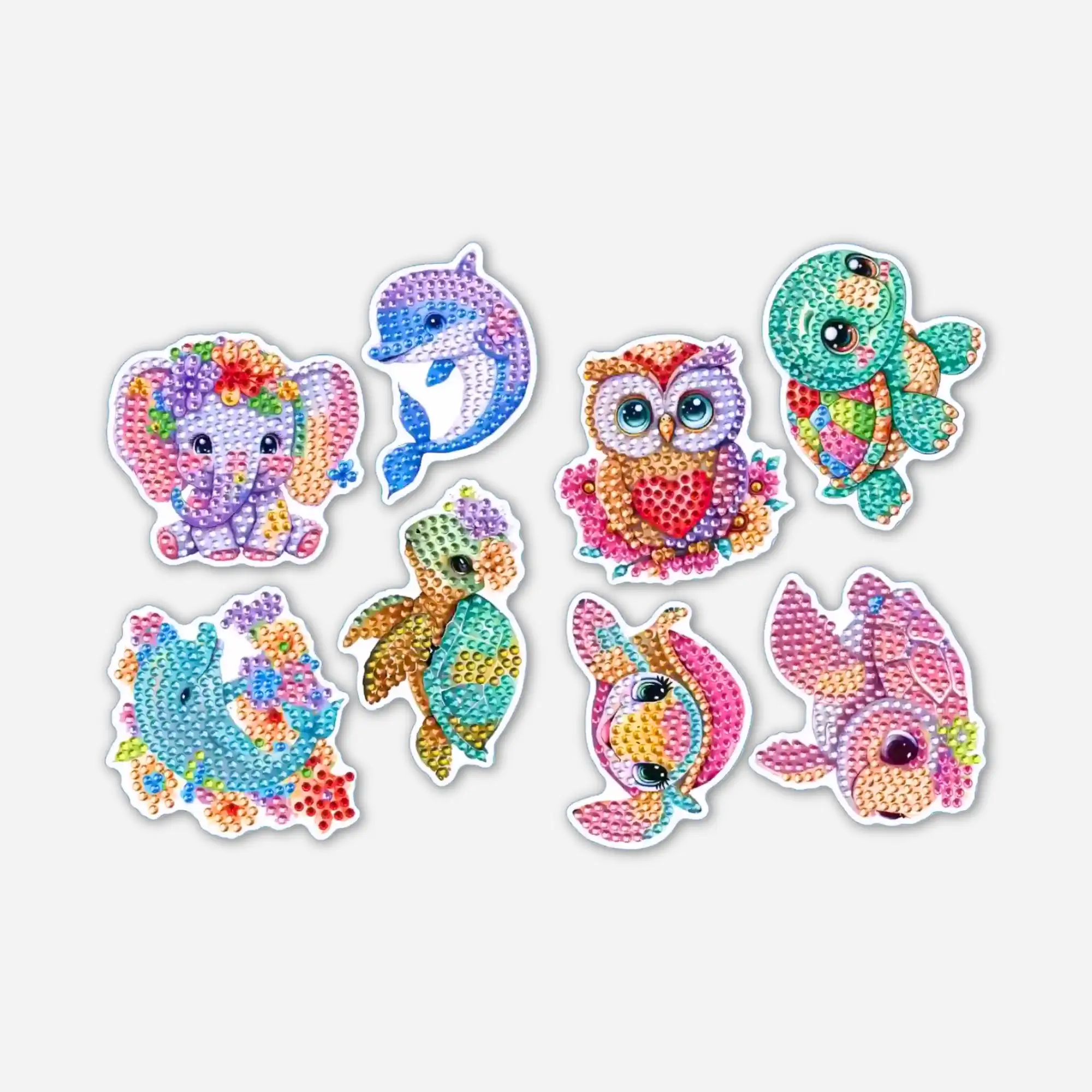 Diamond Painting Sticker - Süße Tierchen