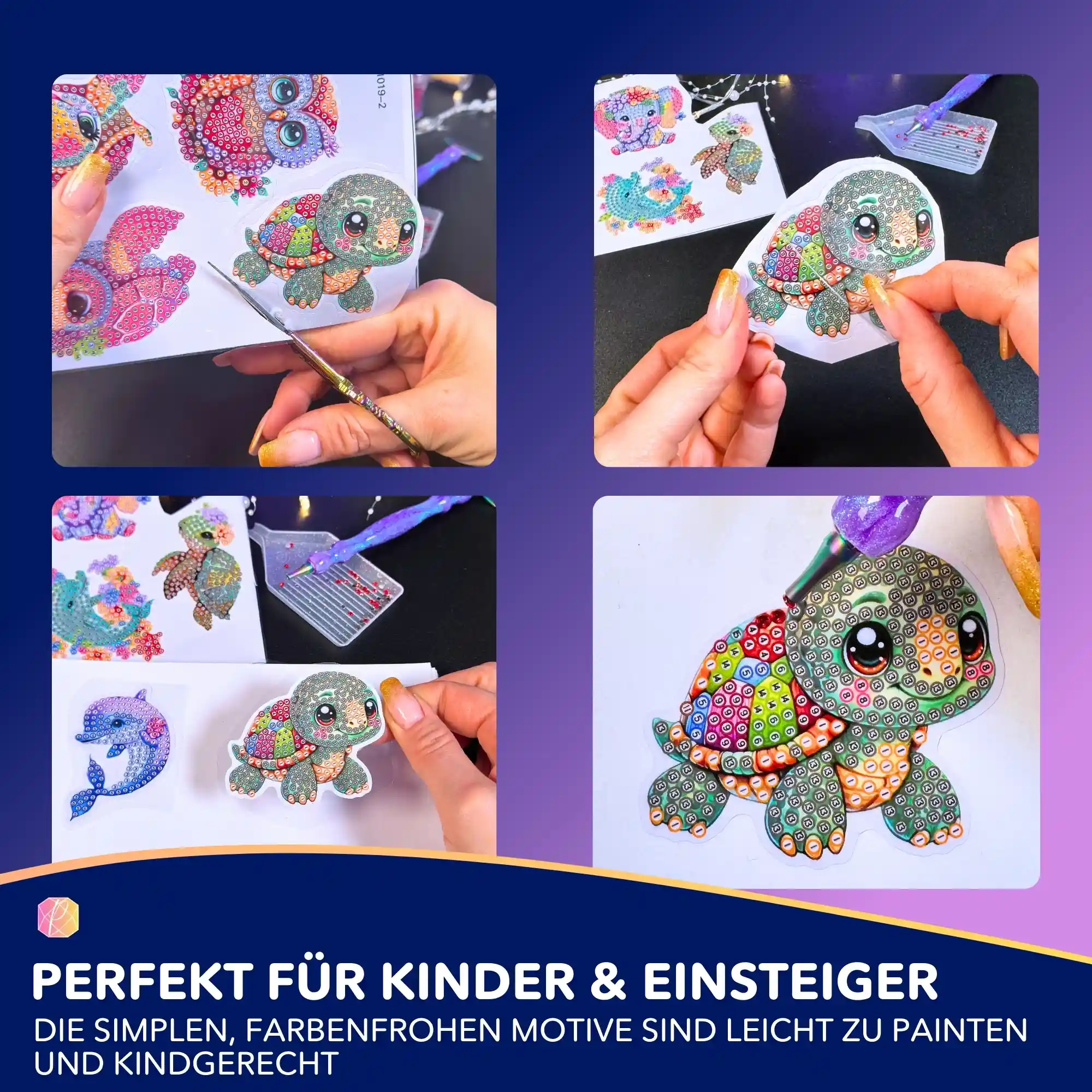 Diamond Painting Sticker - Süße Tierchen - Image 3