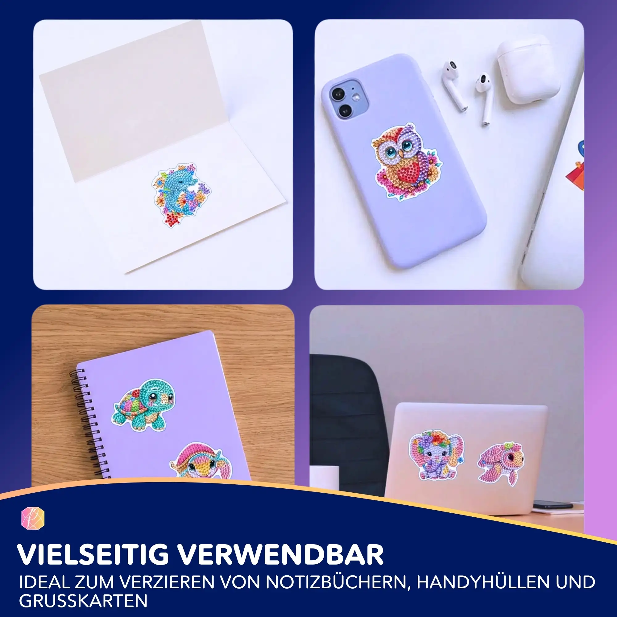 Diamond Painting Sticker - Süße Tierchen - Image 4