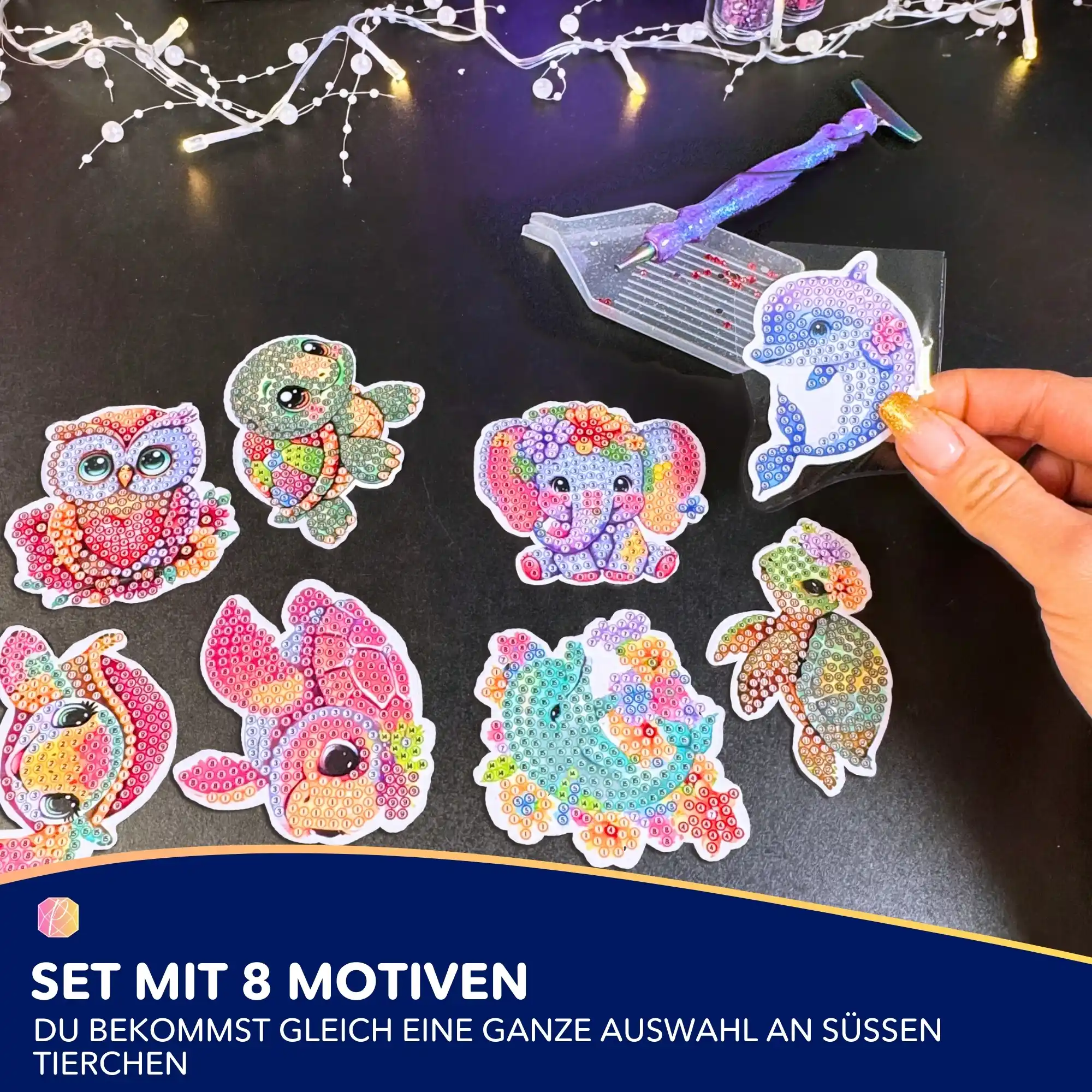 Diamond Painting Sticker - Süße Tierchen - Image 7