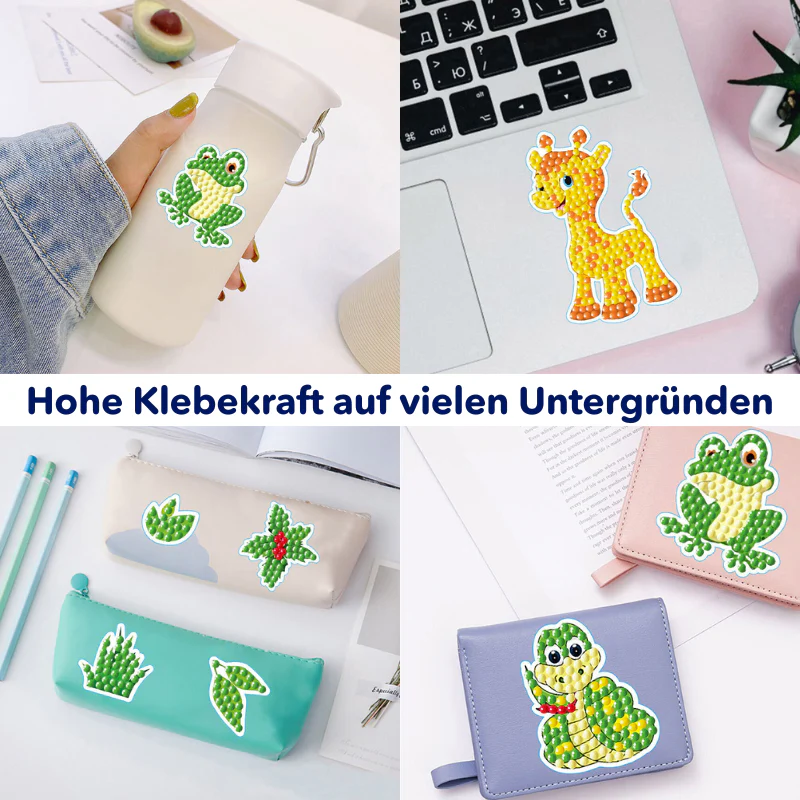 Diamond Painting Sticker Set XL - Tierfreunde - Image 2