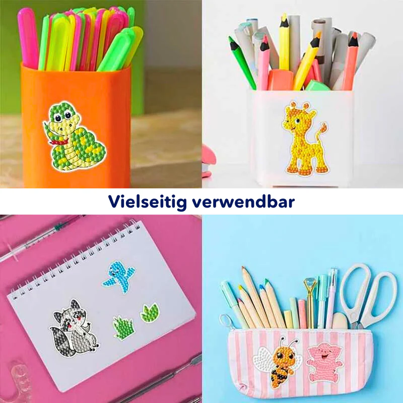 Diamond Painting Sticker Set XL - Tierfreunde - Image 4