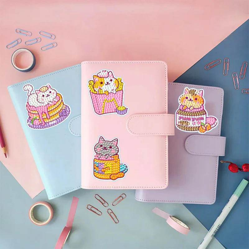 Diamond Painting Sticker - Yum Yum Cat - Image 3