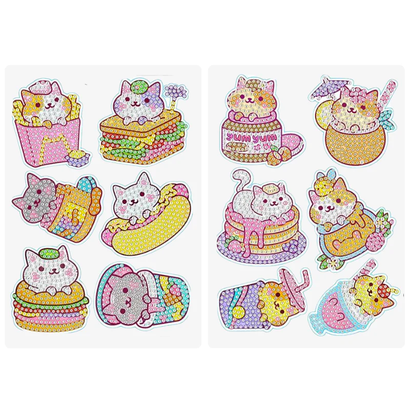 Diamond Painting Sticker - Yum Yum Cat - Image 5