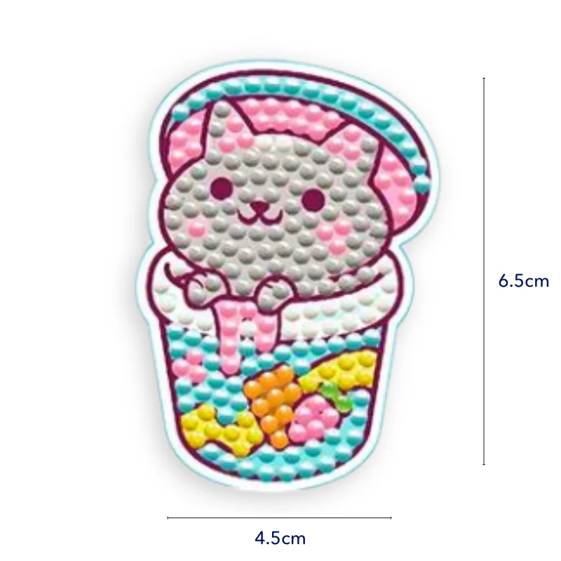 Diamond Painting Sticker - Yum Yum Cat - Image 6