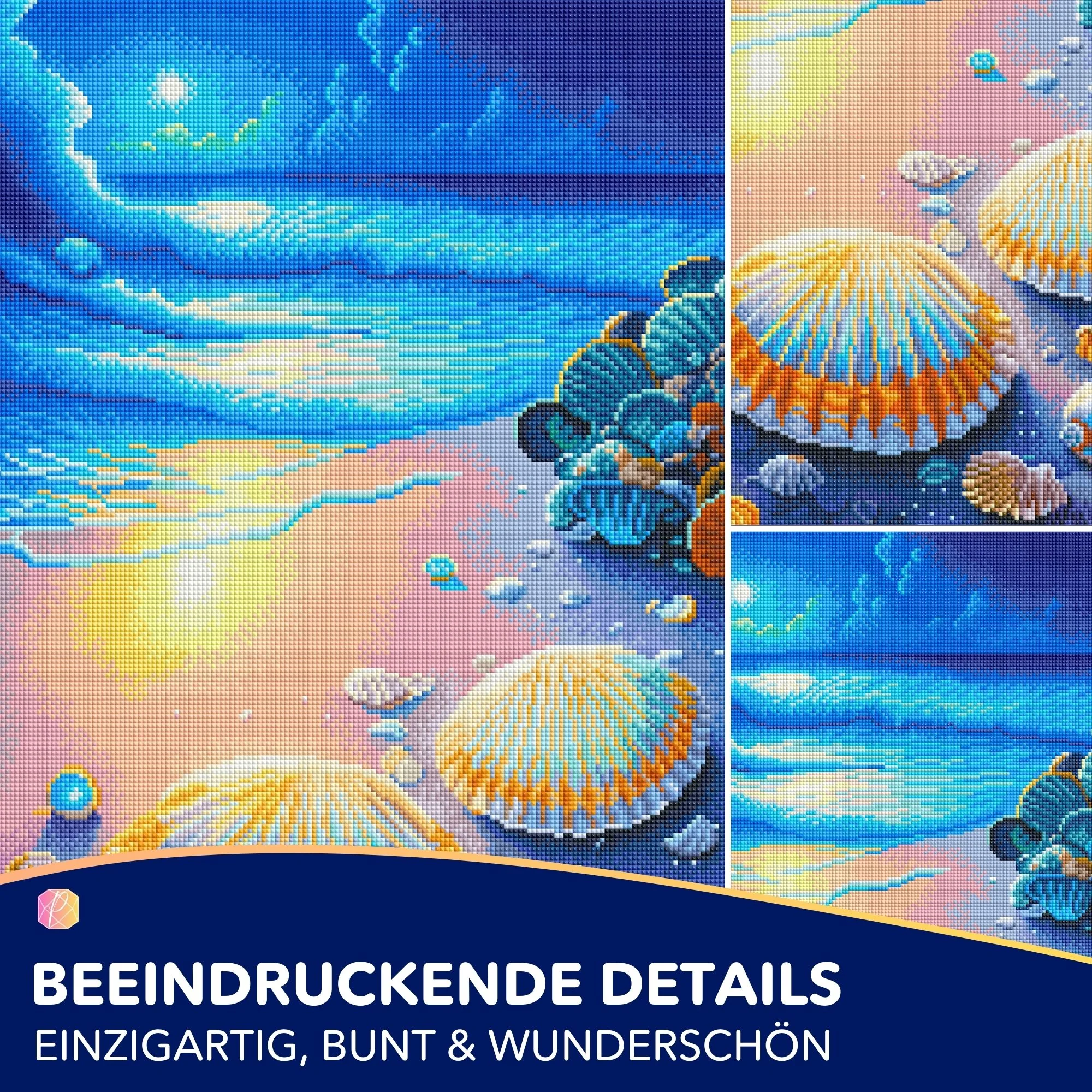 Diamond Painting - Strand im Nachtglanz - Image 2