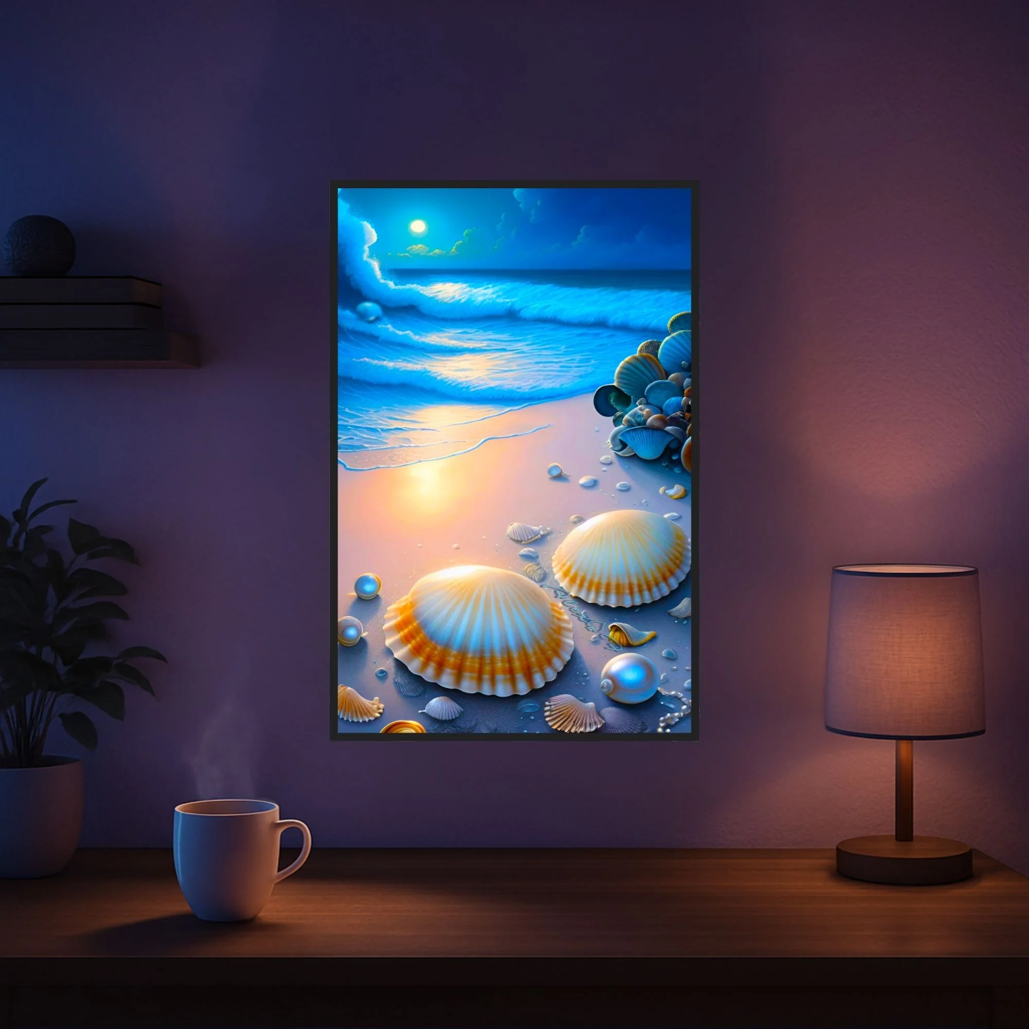 Diamond Painting - Strand im Nachtglanz - Image 5