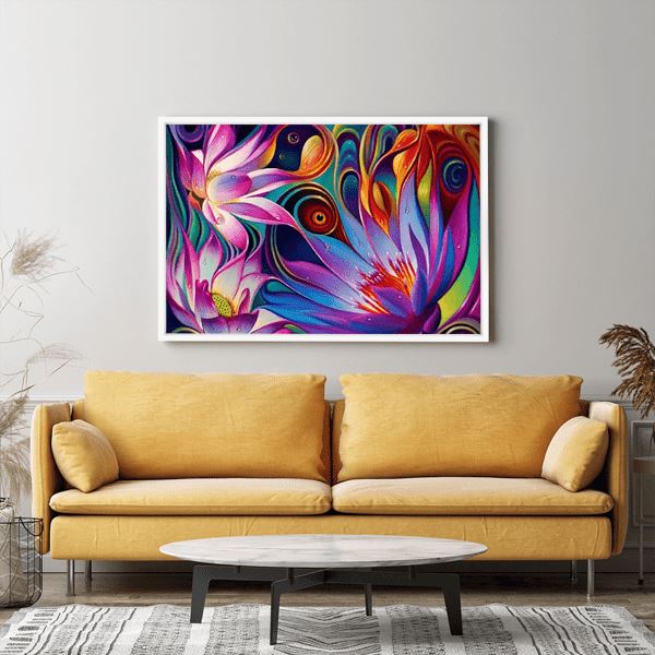 Diamond Painting Strass Special - XL Abstrakte Blumen - Image 3