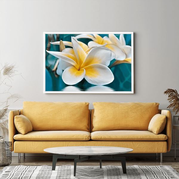 Diamond Painting Strass Special - XL Weiße Blüten - Image 3