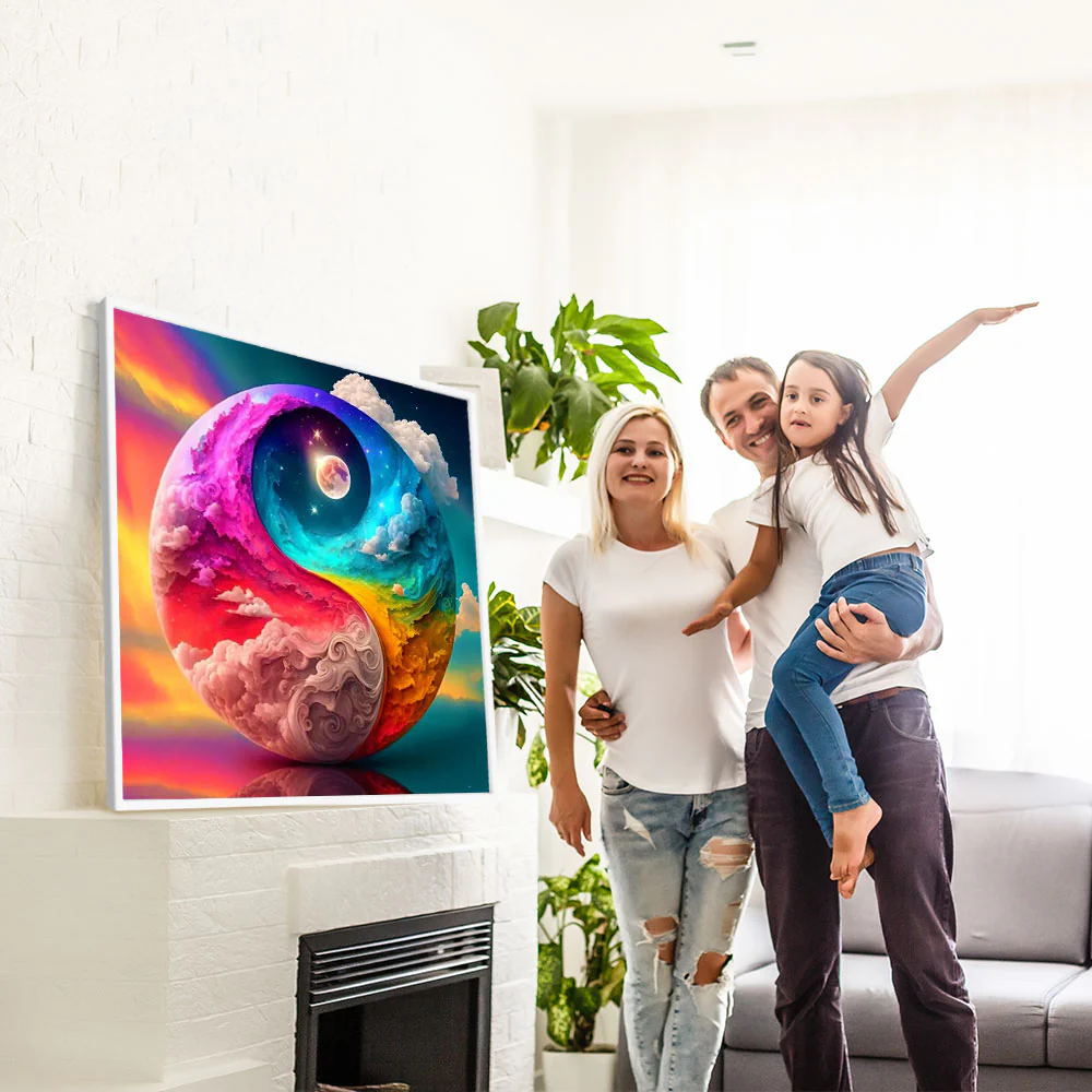 Diamond Painting Strass Special - XL Wolkenrausch der Farben - Image 4