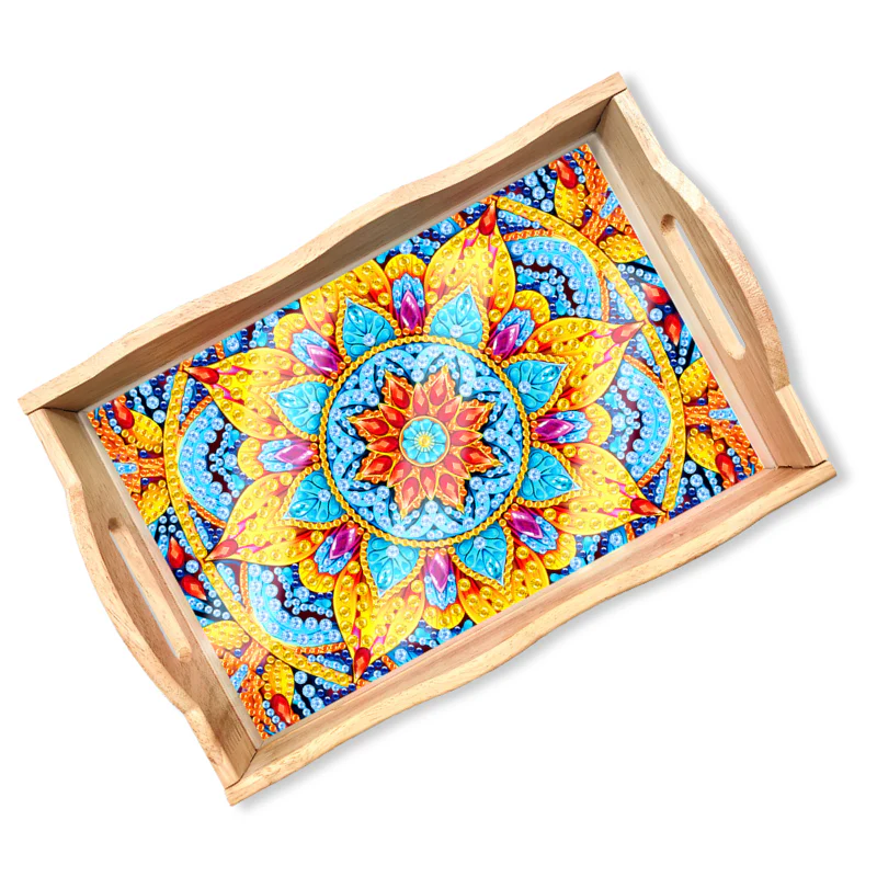 Diamond Painting - Serviertablett "Colors & Fantasy" - Image 5