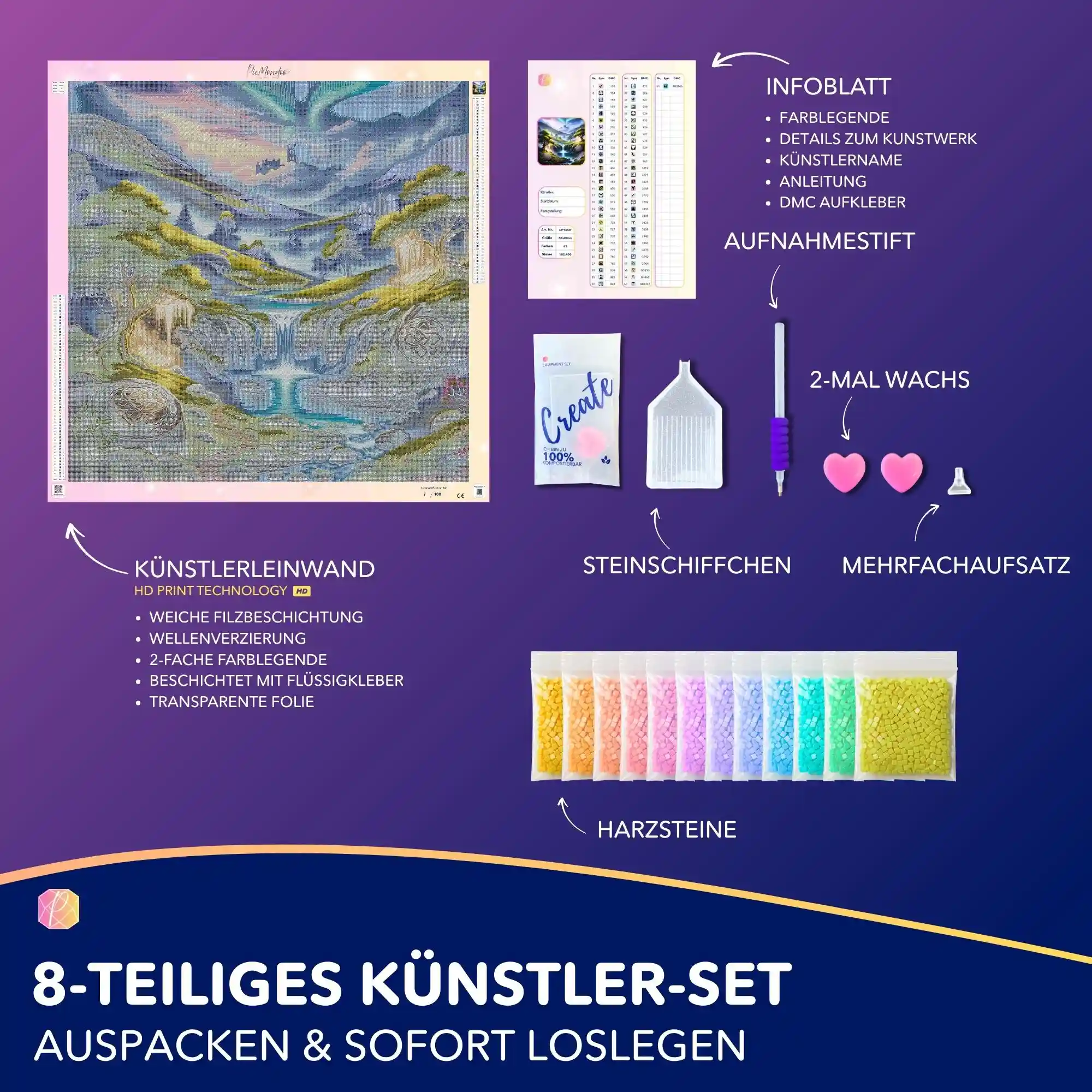 Diamond Painting - Tal der Erinnerung "Limited Edition" - Image 4
