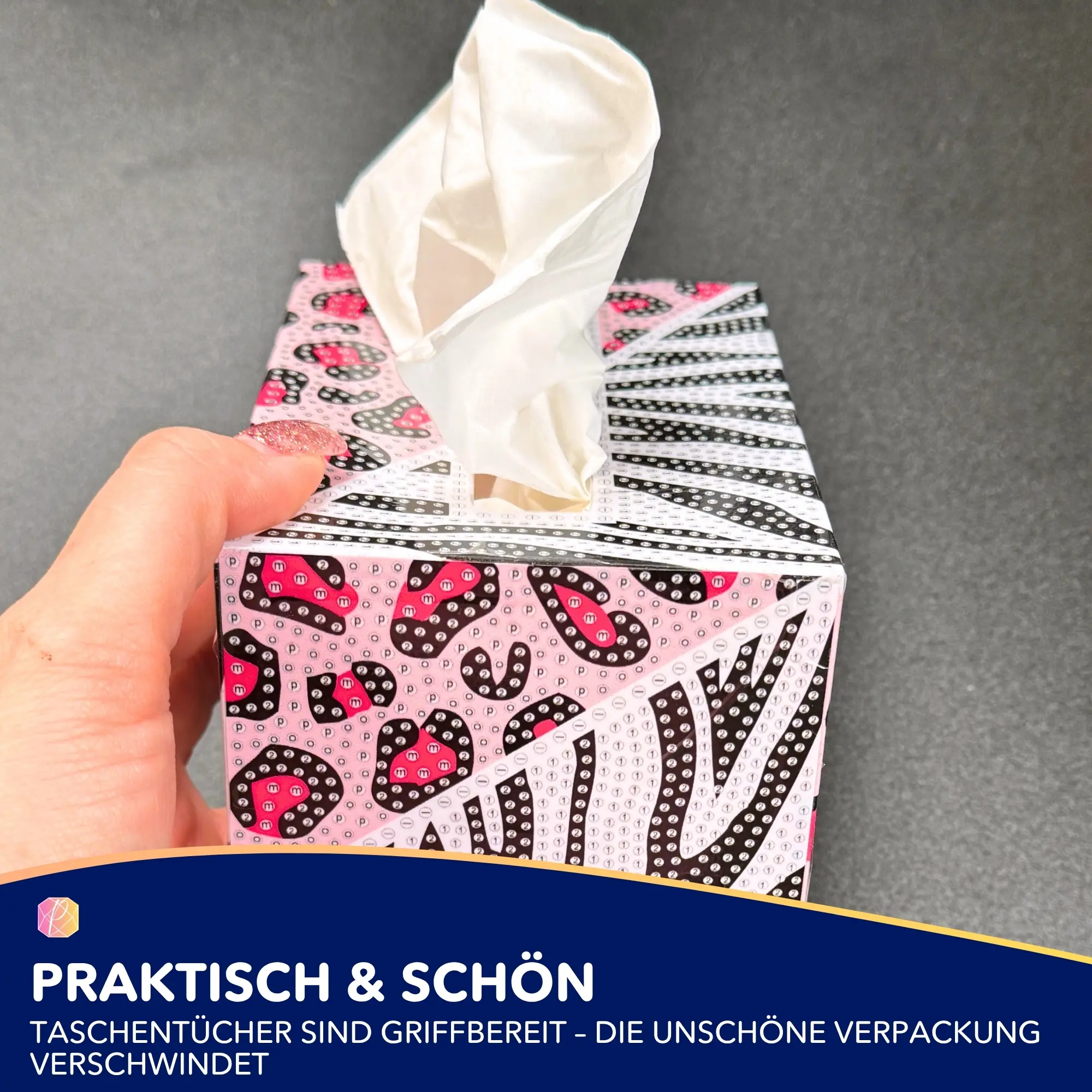 Diamond Painting - Tücherbox Tiermuster - Image 3