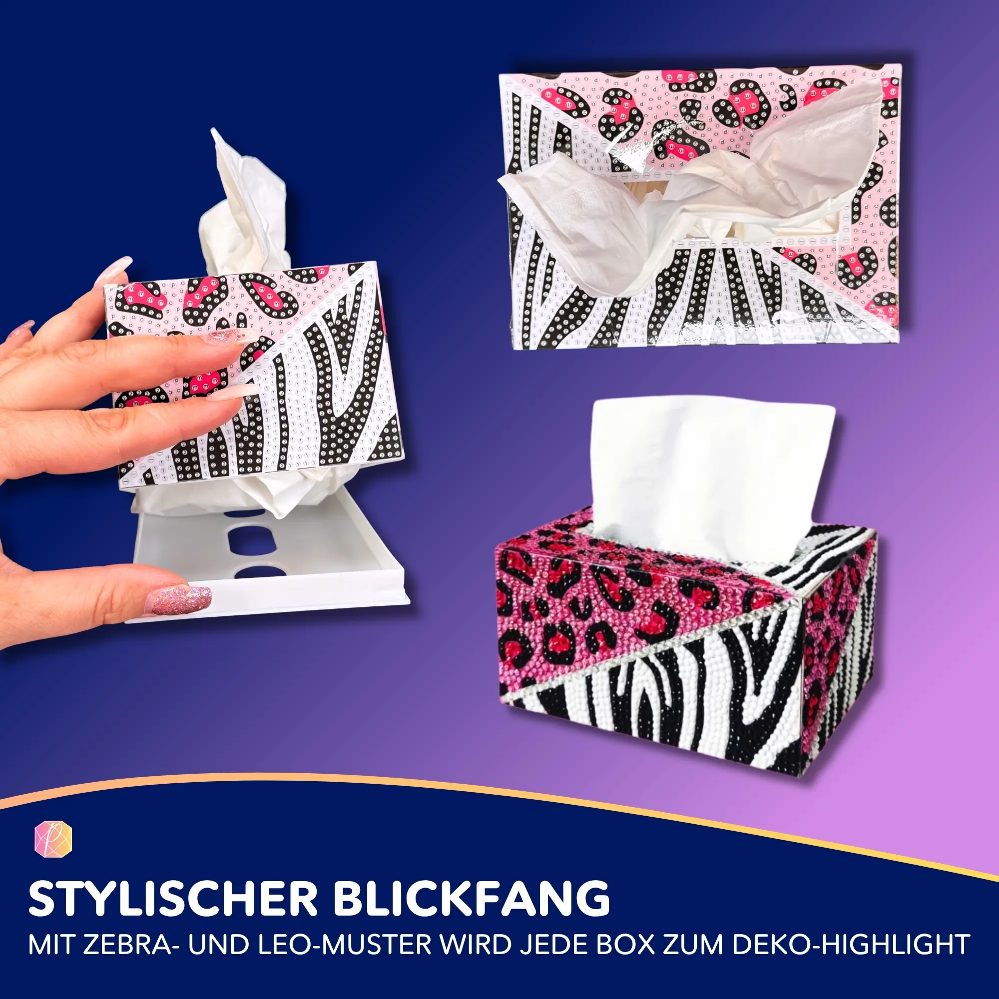 Diamond Painting - Tücherbox Tiermuster - Image 4