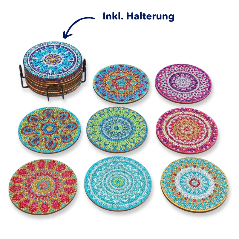 Diamond Painting - Untersetzer "Mandala" - Image 2