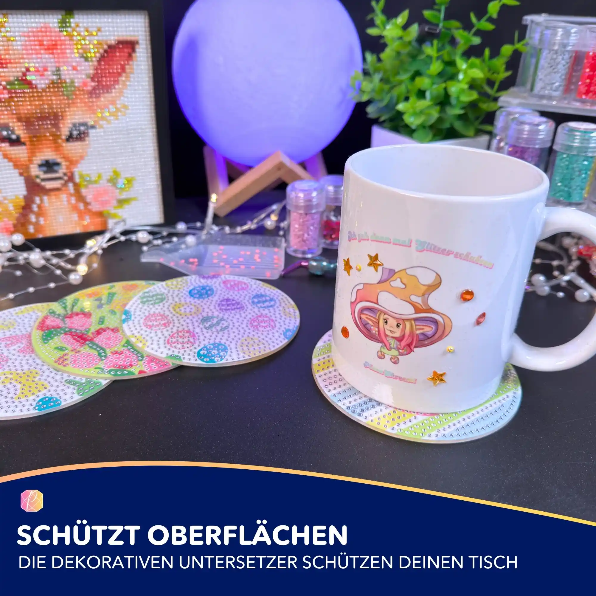 Diamond Painting - Untersetzer Ostern - Image 4