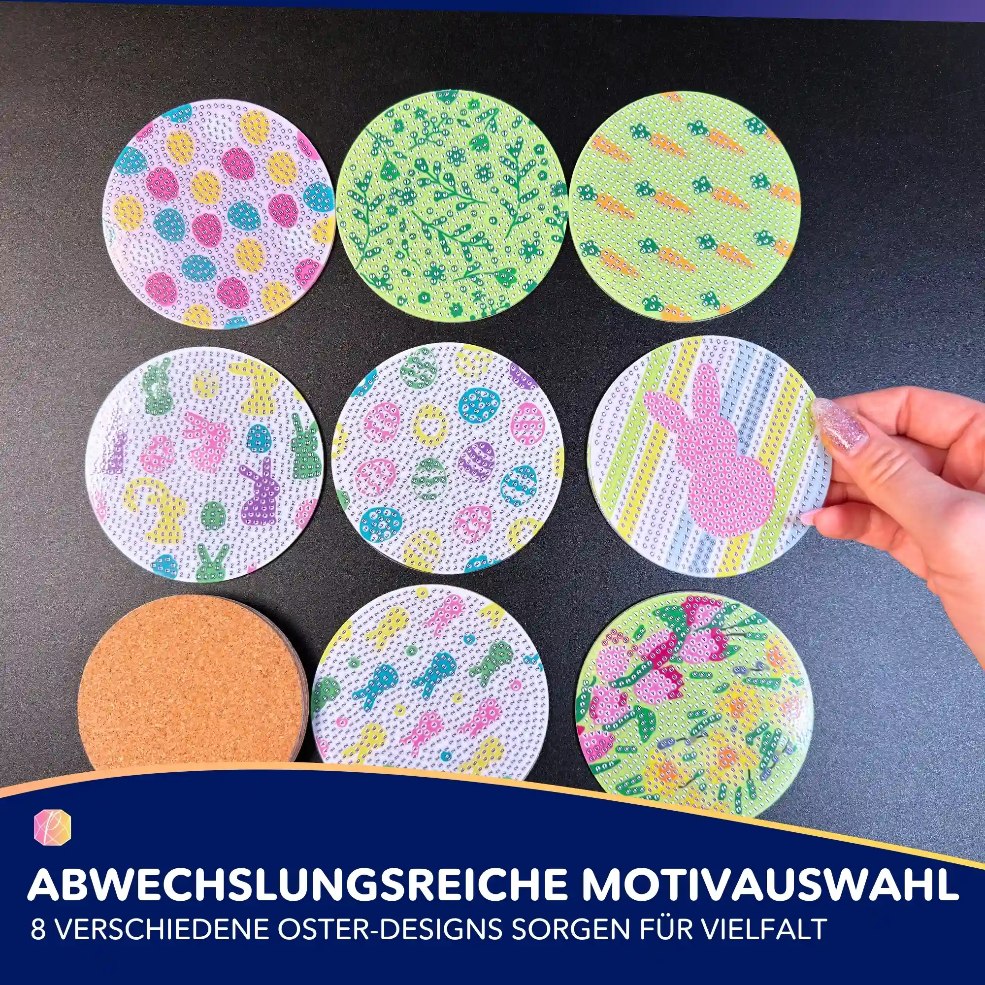 Diamond Painting - Untersetzer Ostern - Image 6