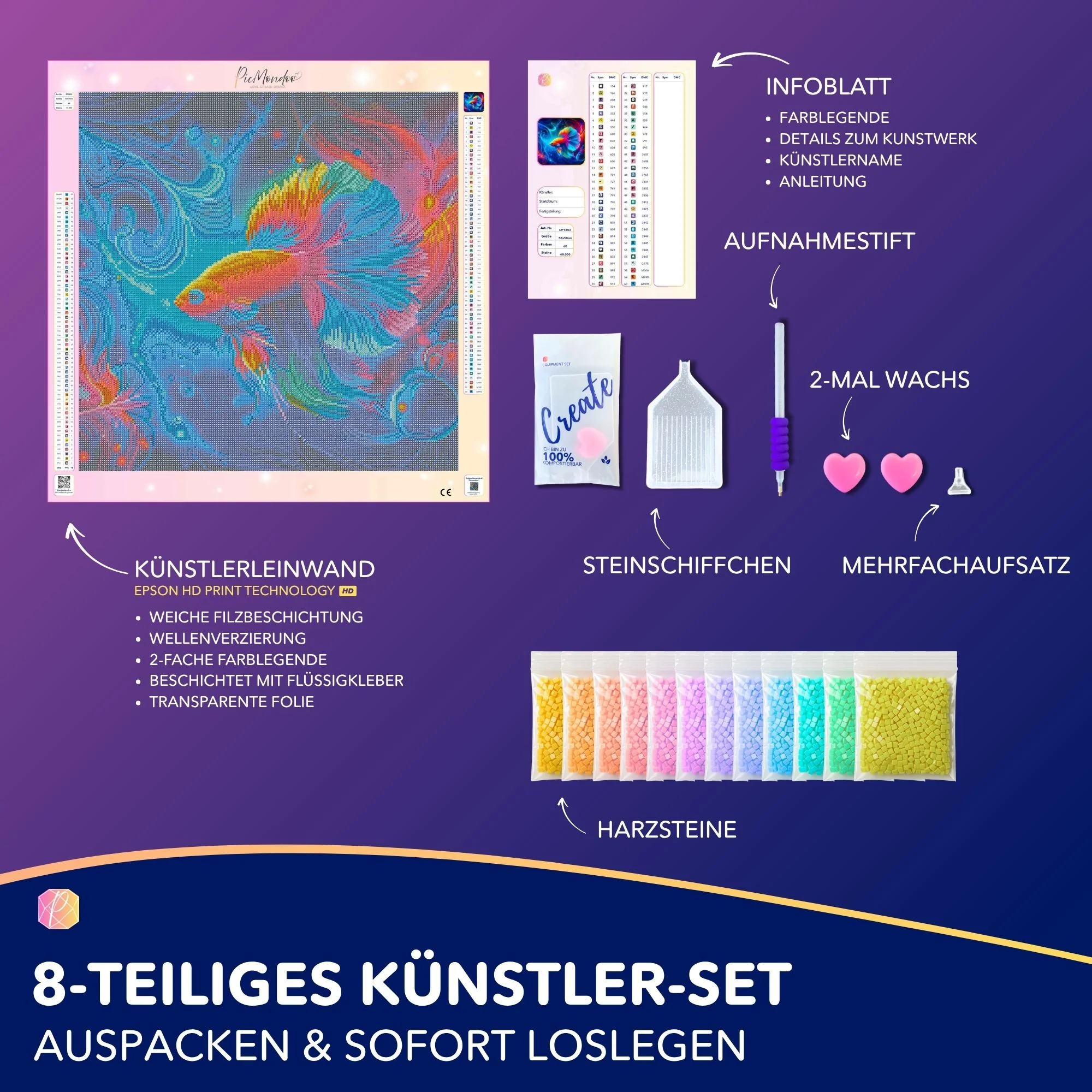 Diamond Painting - Wunderwelt unter Wasser - Image 4
