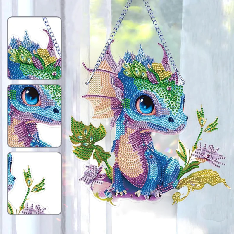 Diamond Painting XXL Aufhänger - Kleiner Drache - Image 4