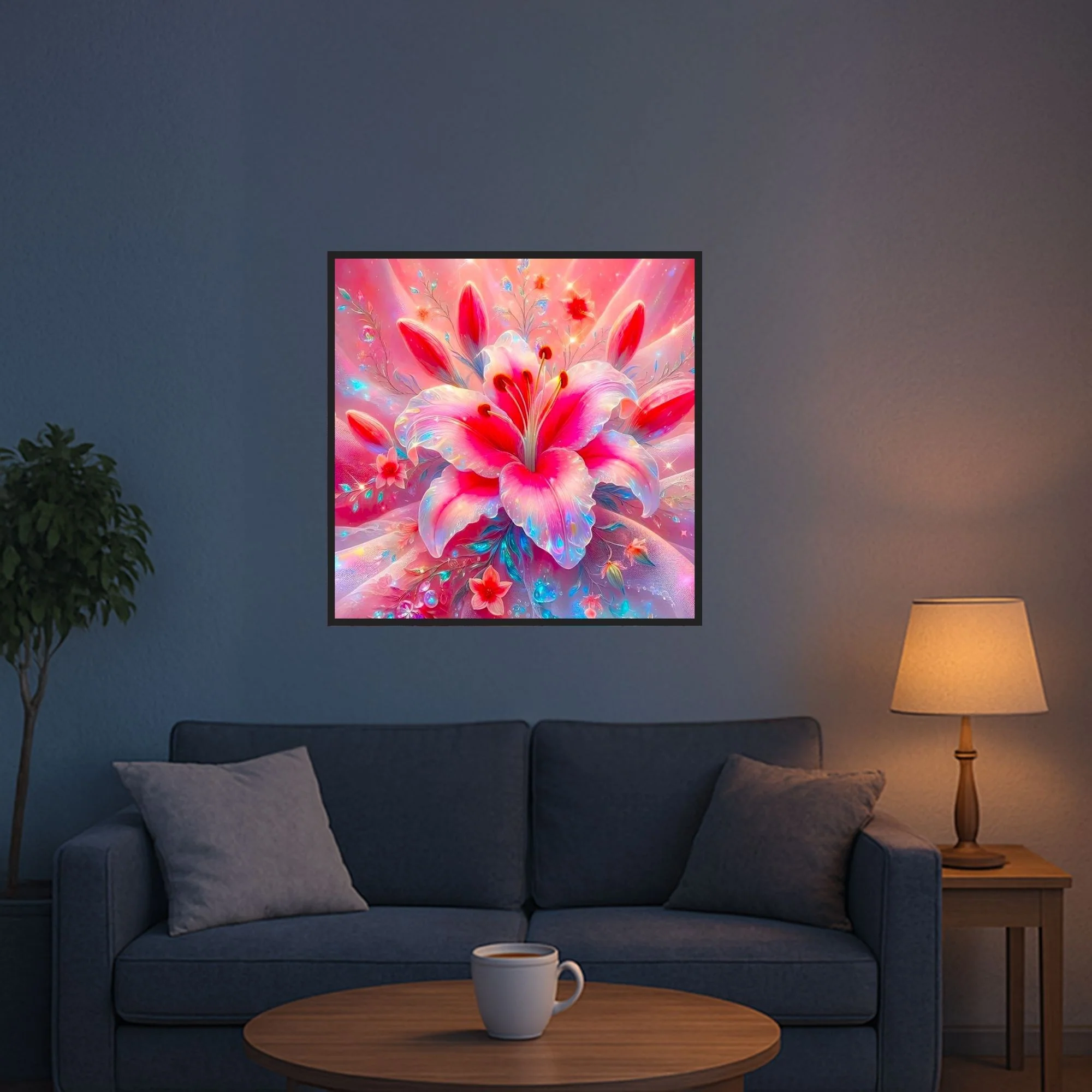Diamond Painting - Zarte Lilie in rosé - Image 5