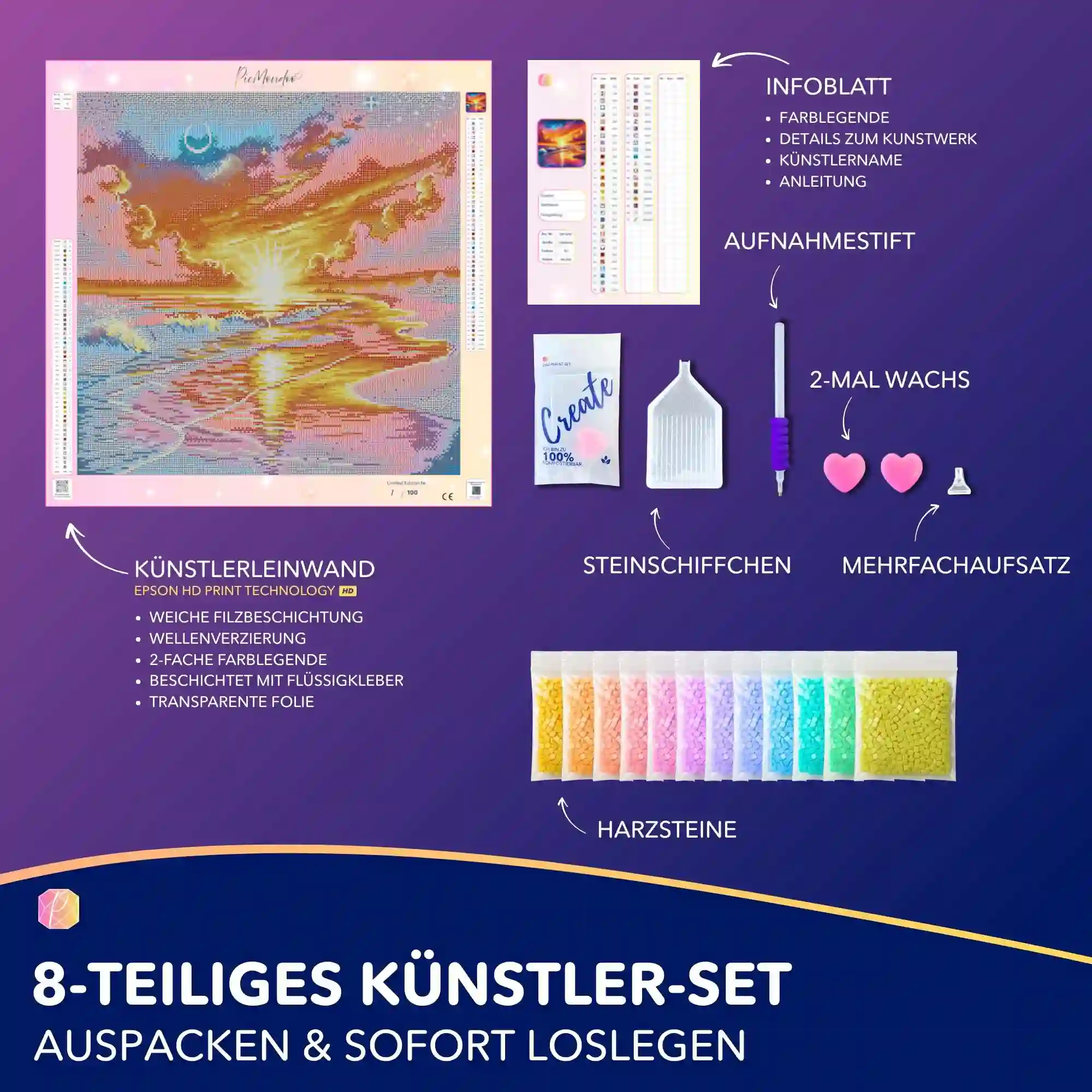 Diamond Painting - Zwischen Sonne und Sterne "Limited Edition" - Image 3