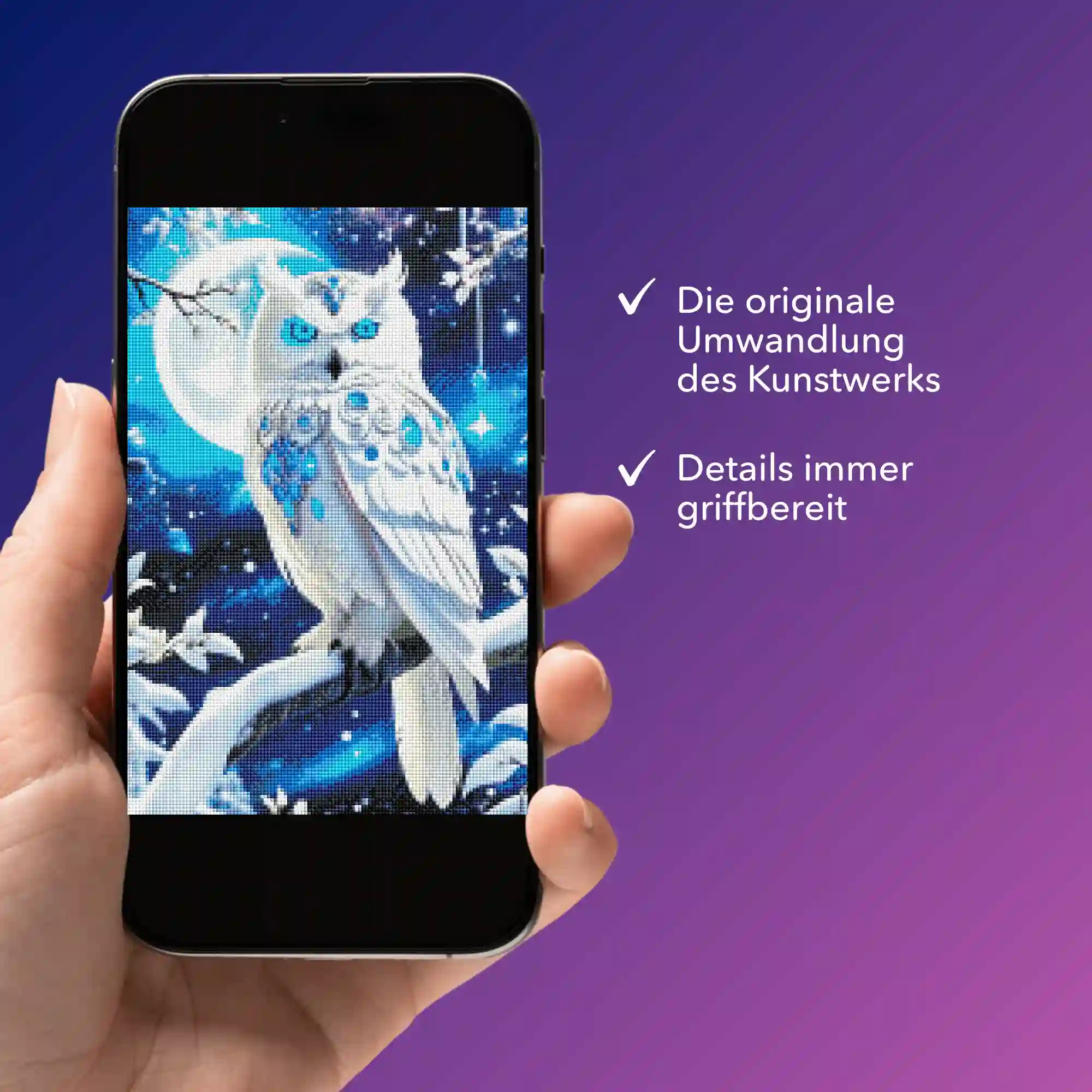 Digitale Bildmappe - Blue Eyes Owl - Image 3