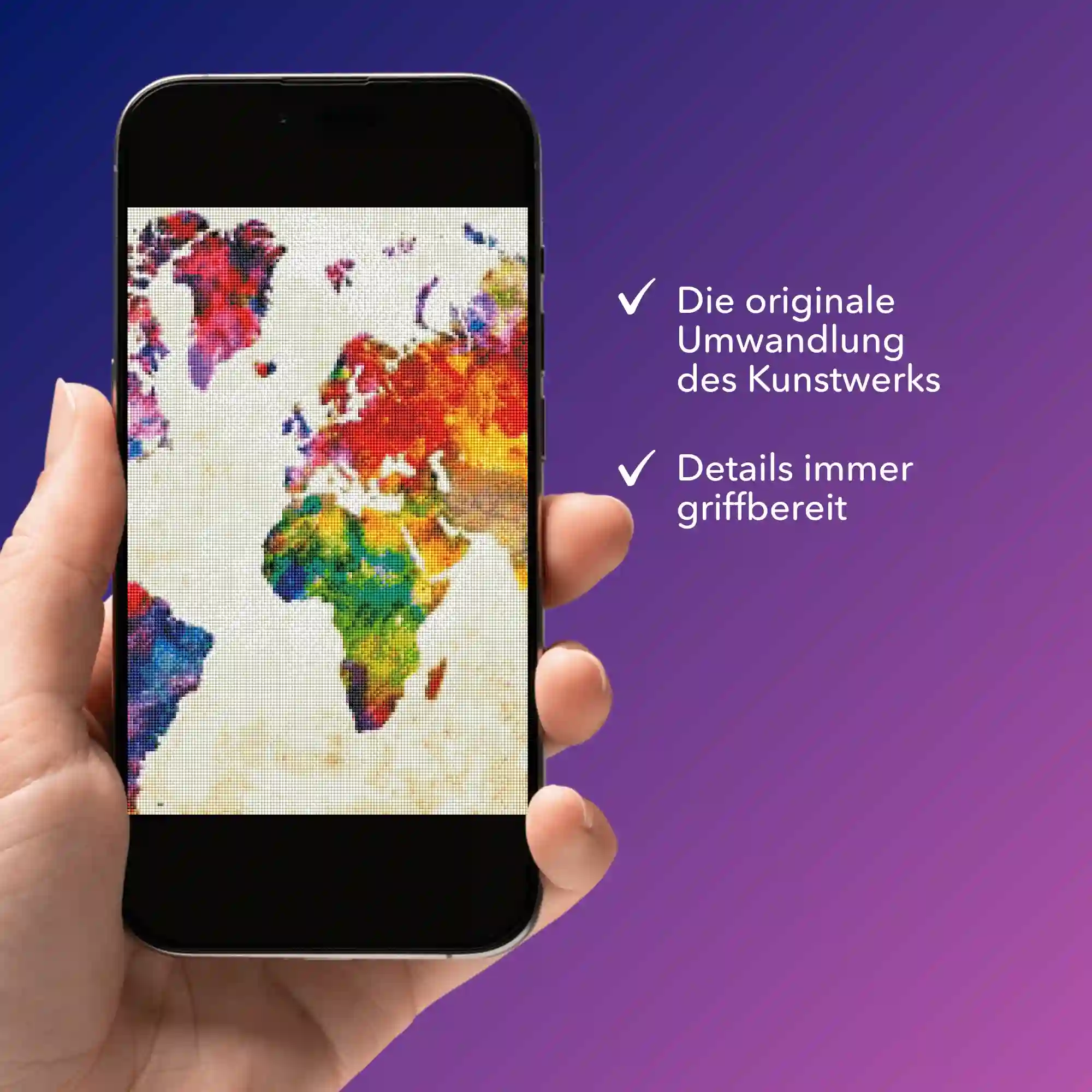 Digitale Bildmappe - Bunte Weltkarte - Image 3