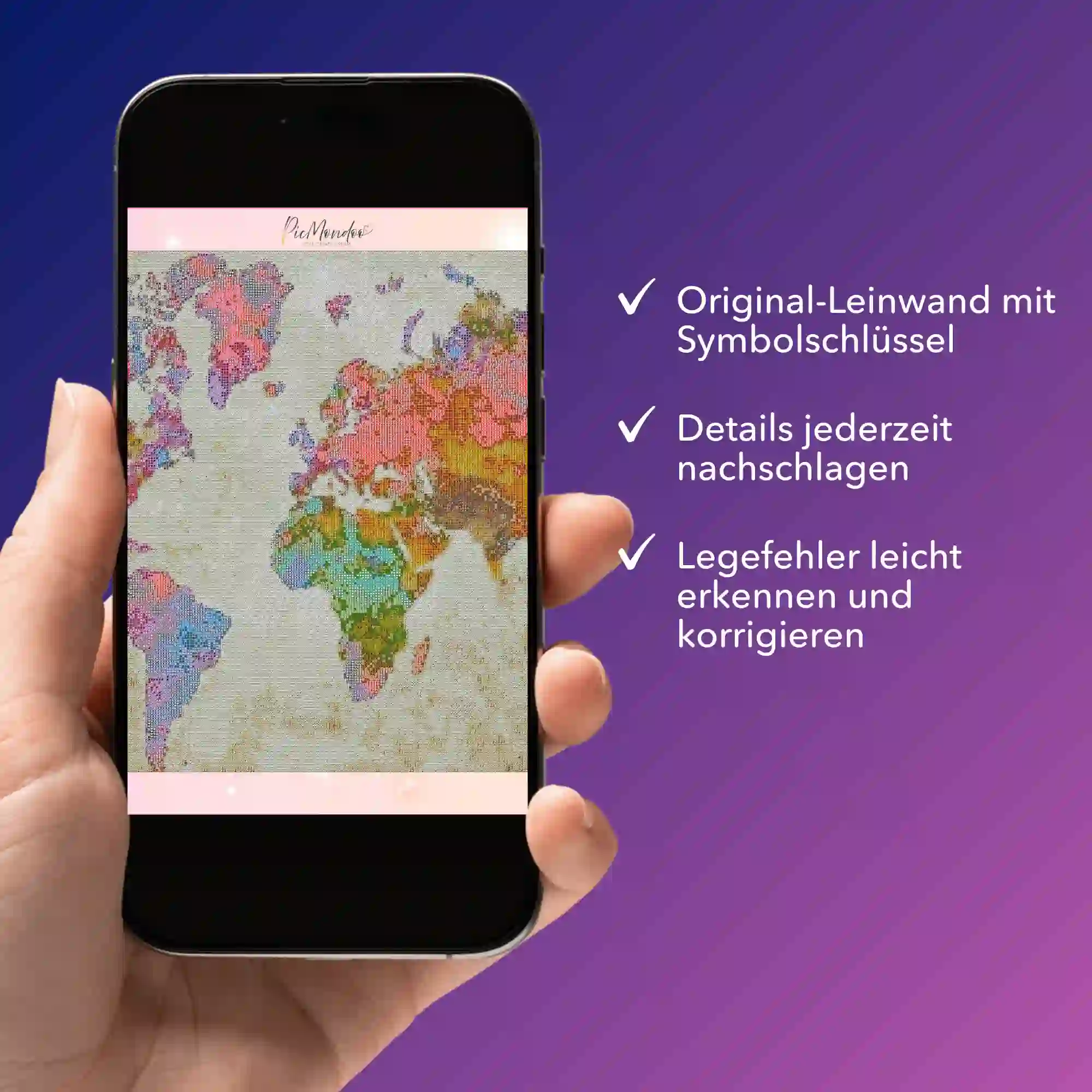 Digitale Bildmappe - Bunte Weltkarte - Image 4