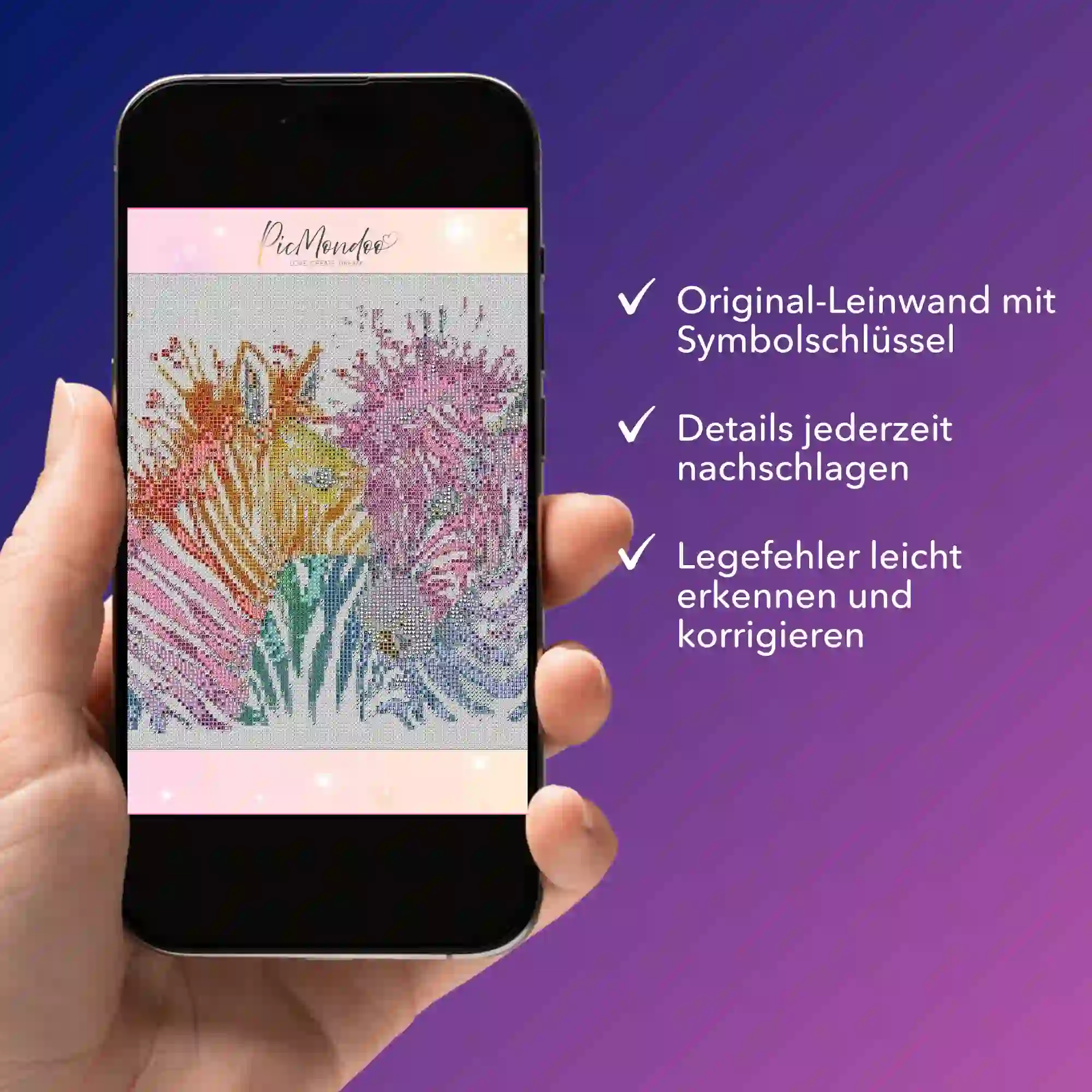 Digitale Bildmappe - Bunte Zebras - Image 4