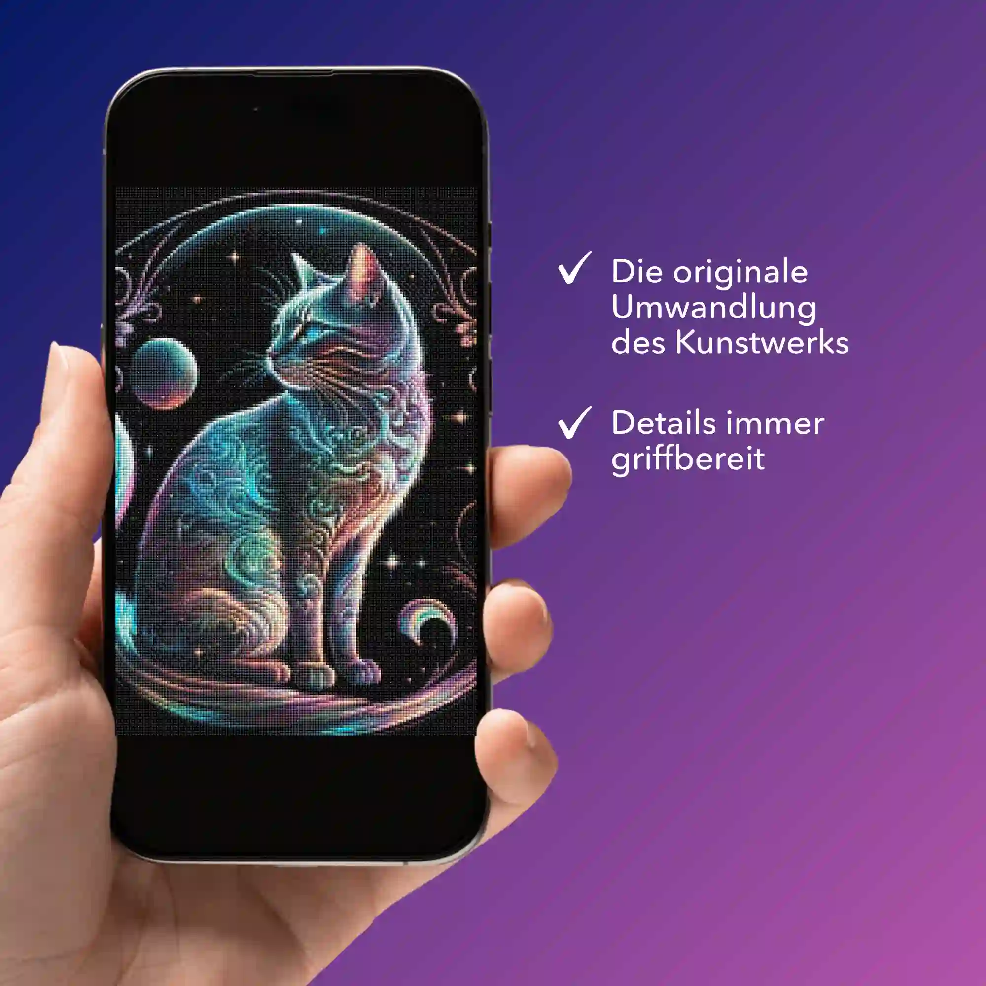 Digitale Bildmappe - Cat on the Moon - Image 3