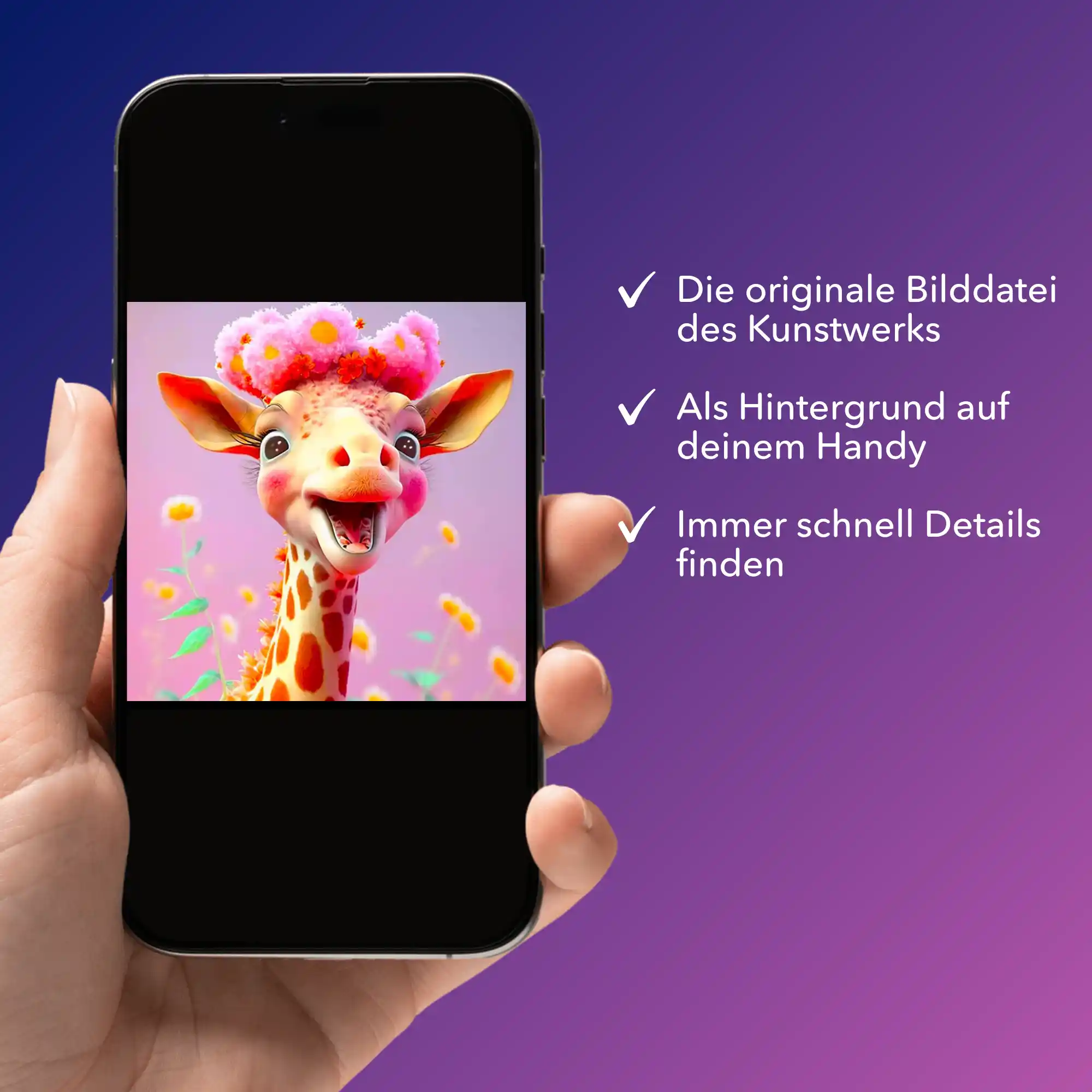 Digitale Bildmappe - Fröhliche Giraffe - Image 2