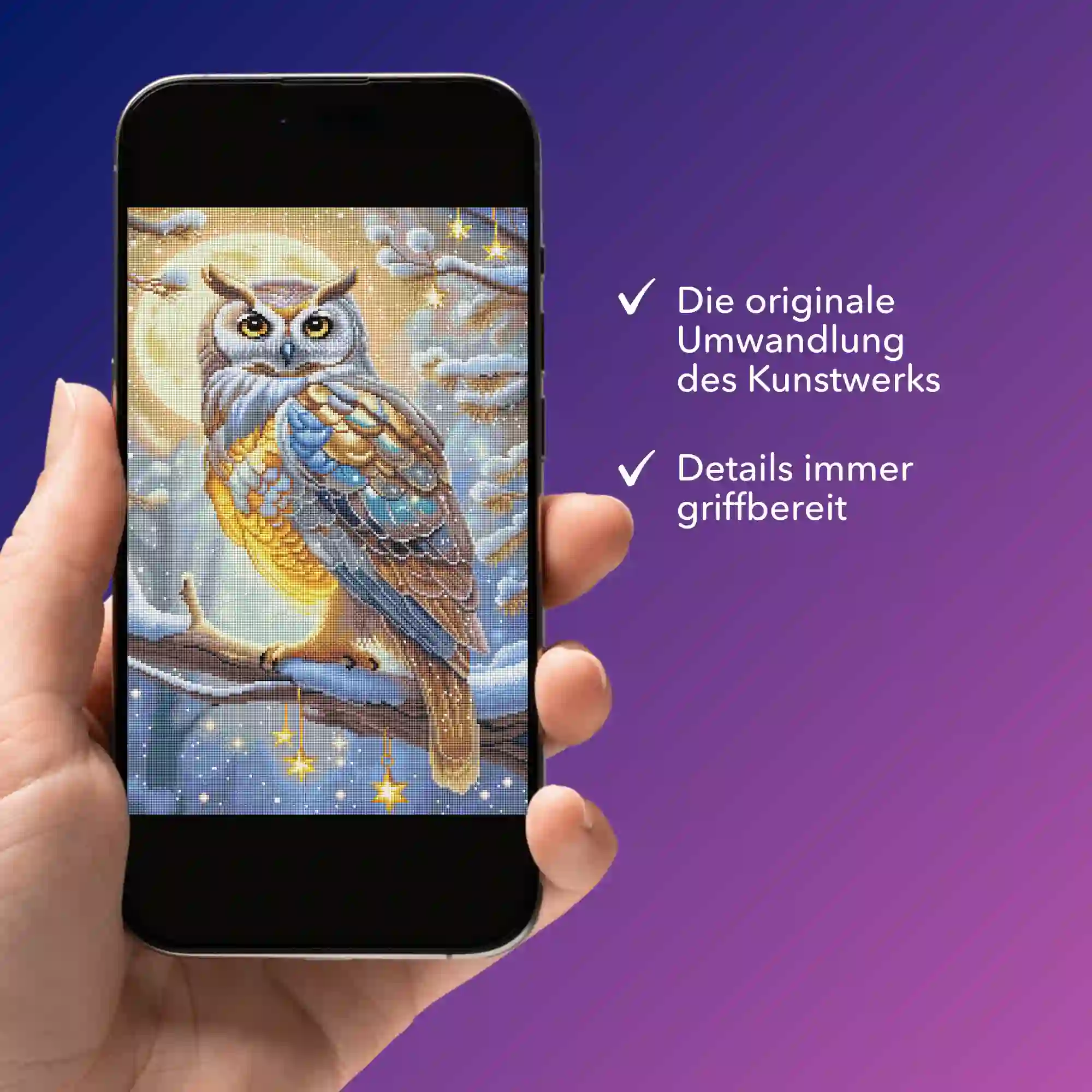 Digitale Bildmappe - Goldene Schneeeule - Image 3