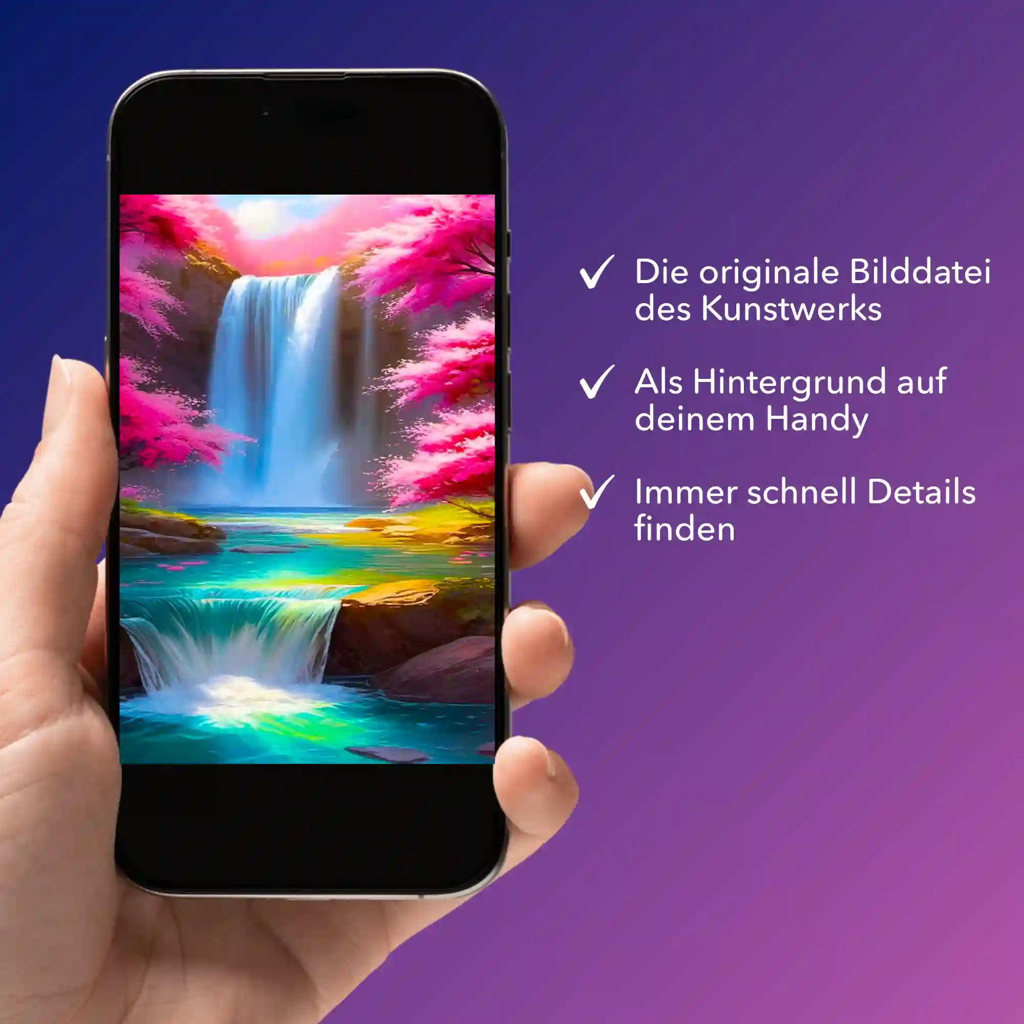 Digitale Bildmappe - Kirschblüten am Wasserfall - Image 2