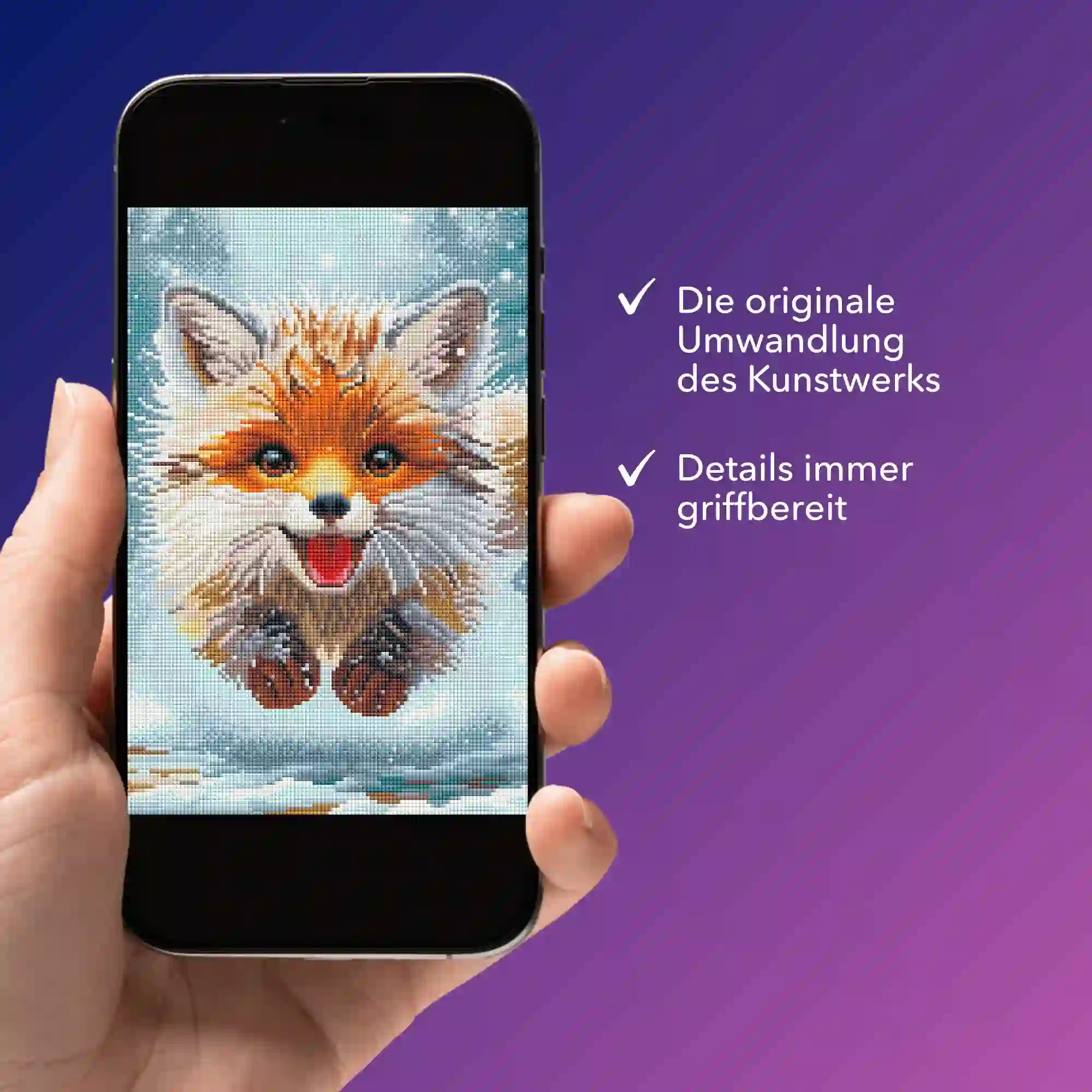 Digitale Bildmappe - Kleiner Fuchs im Winterwald - Image 3