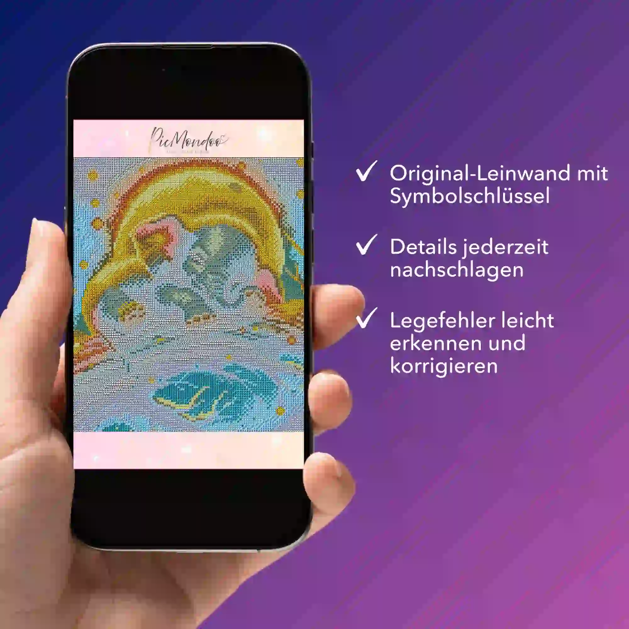 Digitale Bildmappe - Mondschein Elefant - Image 4