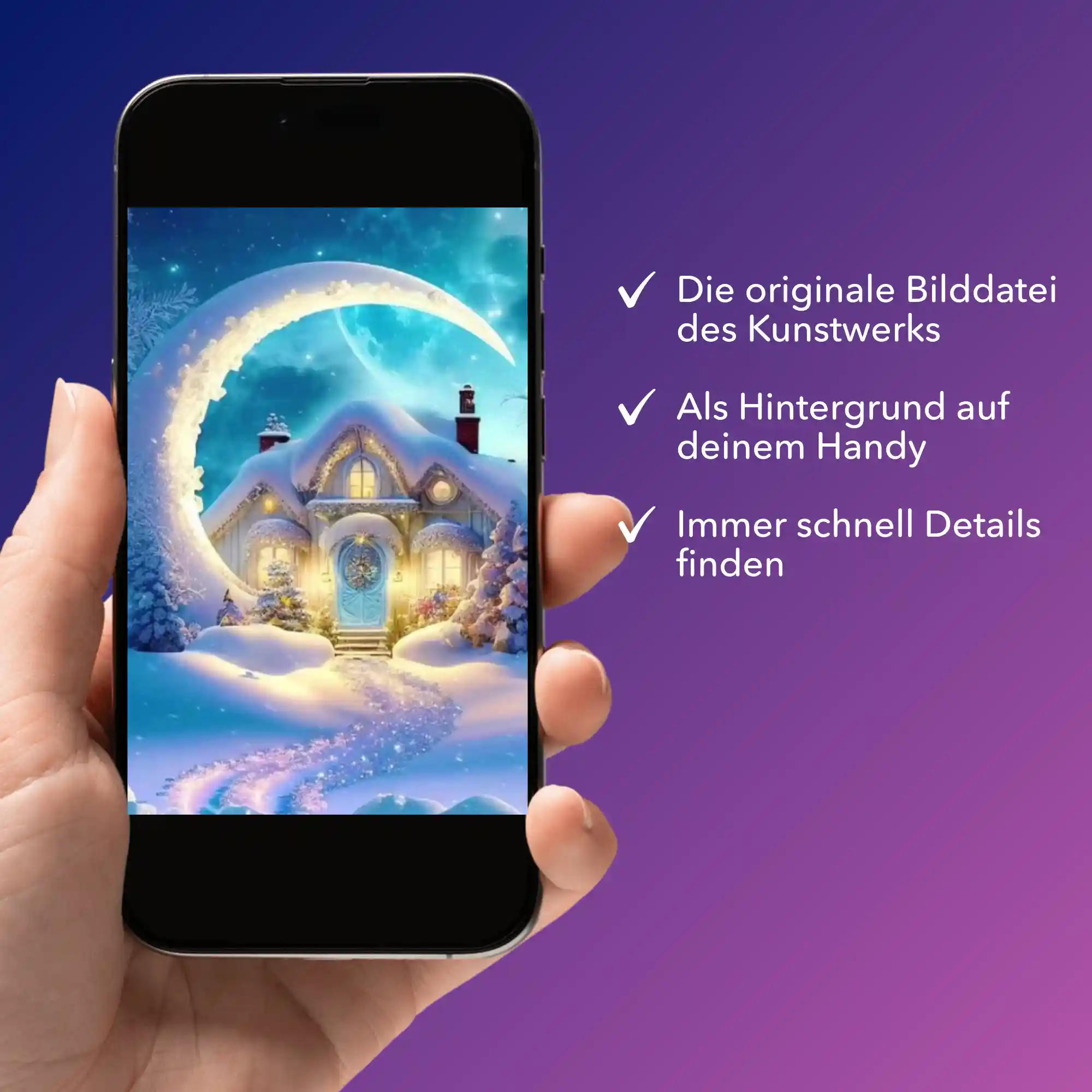 Digitale Bildmappe - Moon and Snow - Image 2
