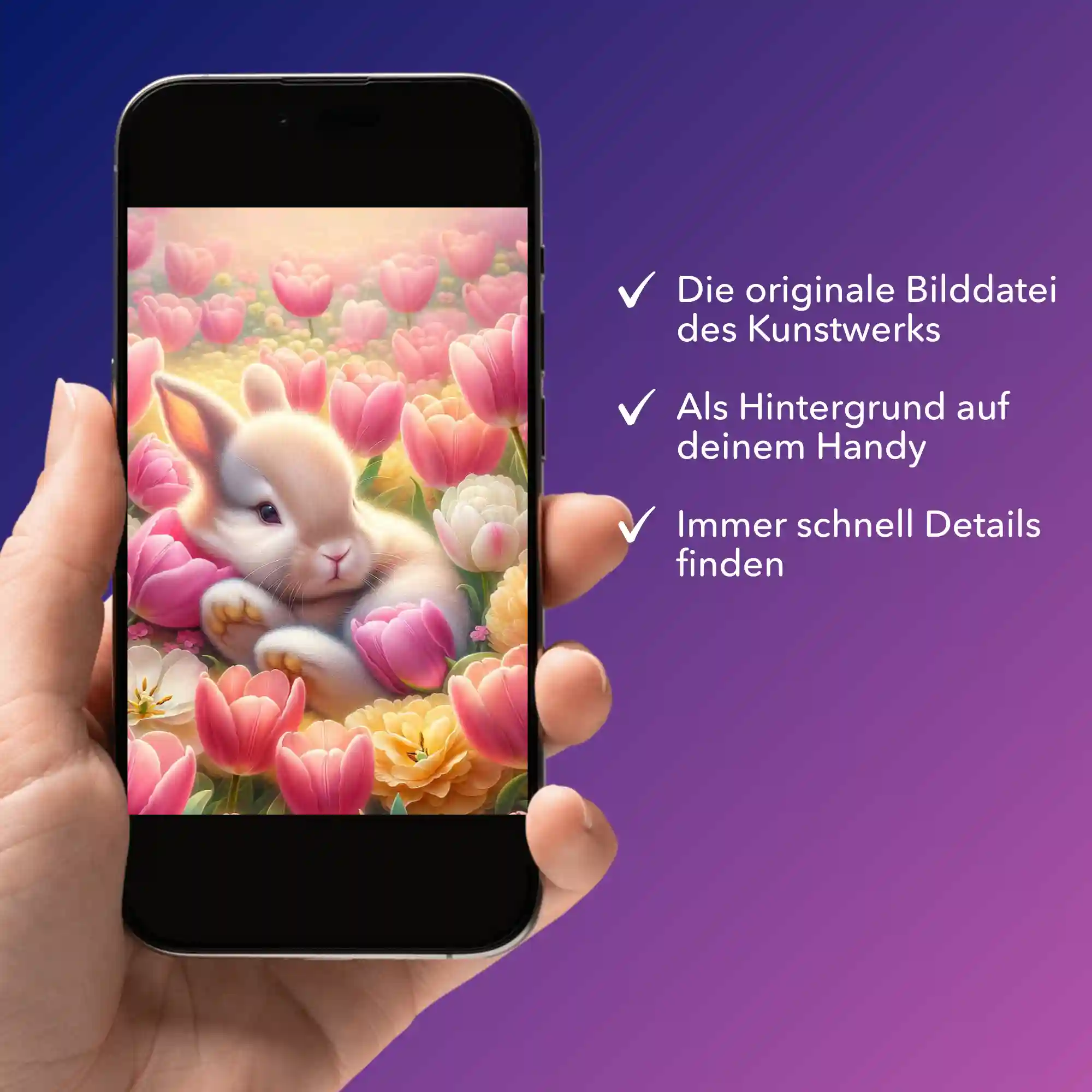 Digitale Bildmappe - Verträumtes Osterhäschen - Image 2