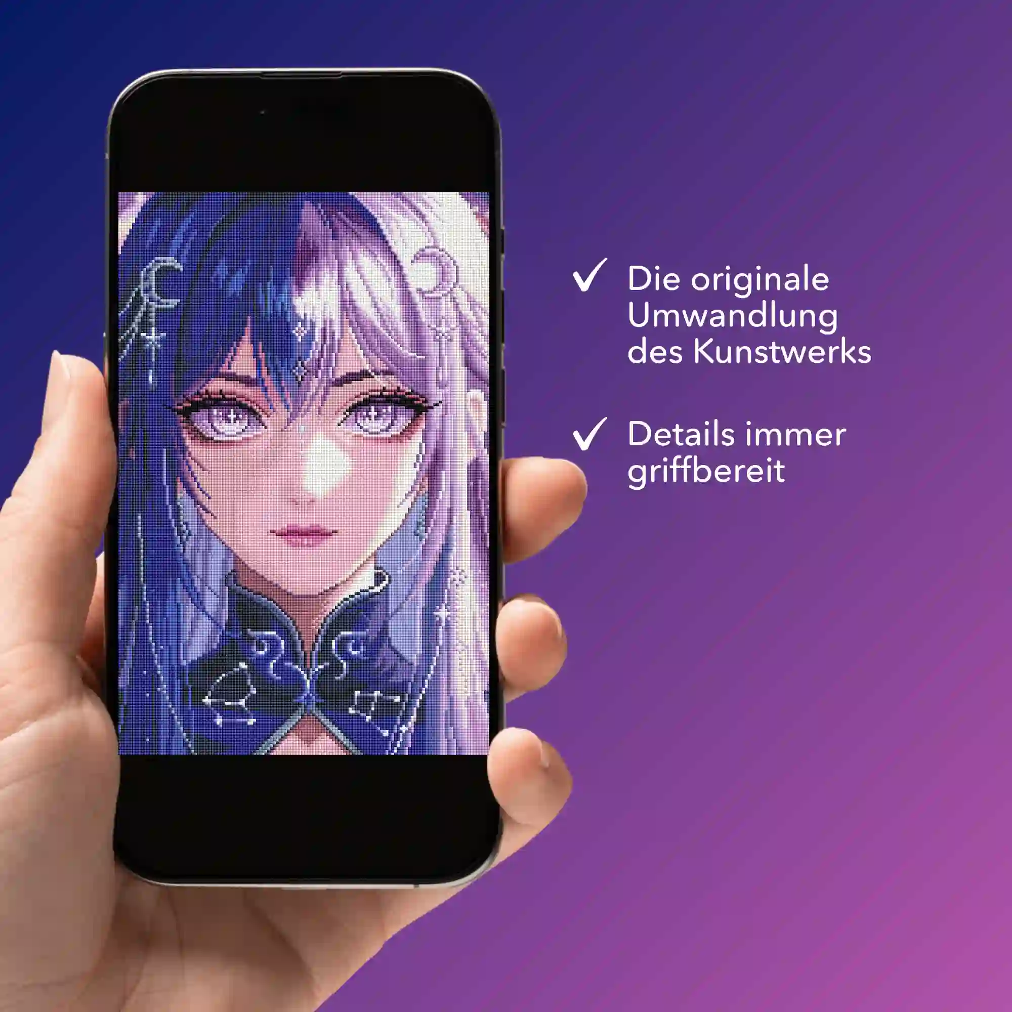 Digitale Bildmappe - Purple Moon Star - Image 3