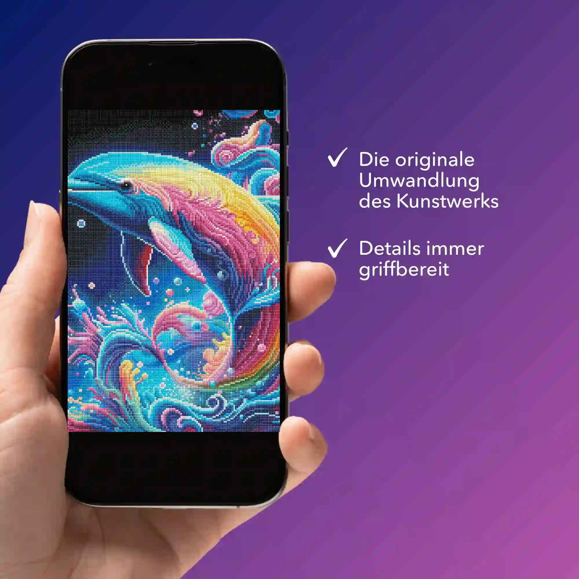 Digitale Bildmappe - Delfin im Farbenmeer - Image 3