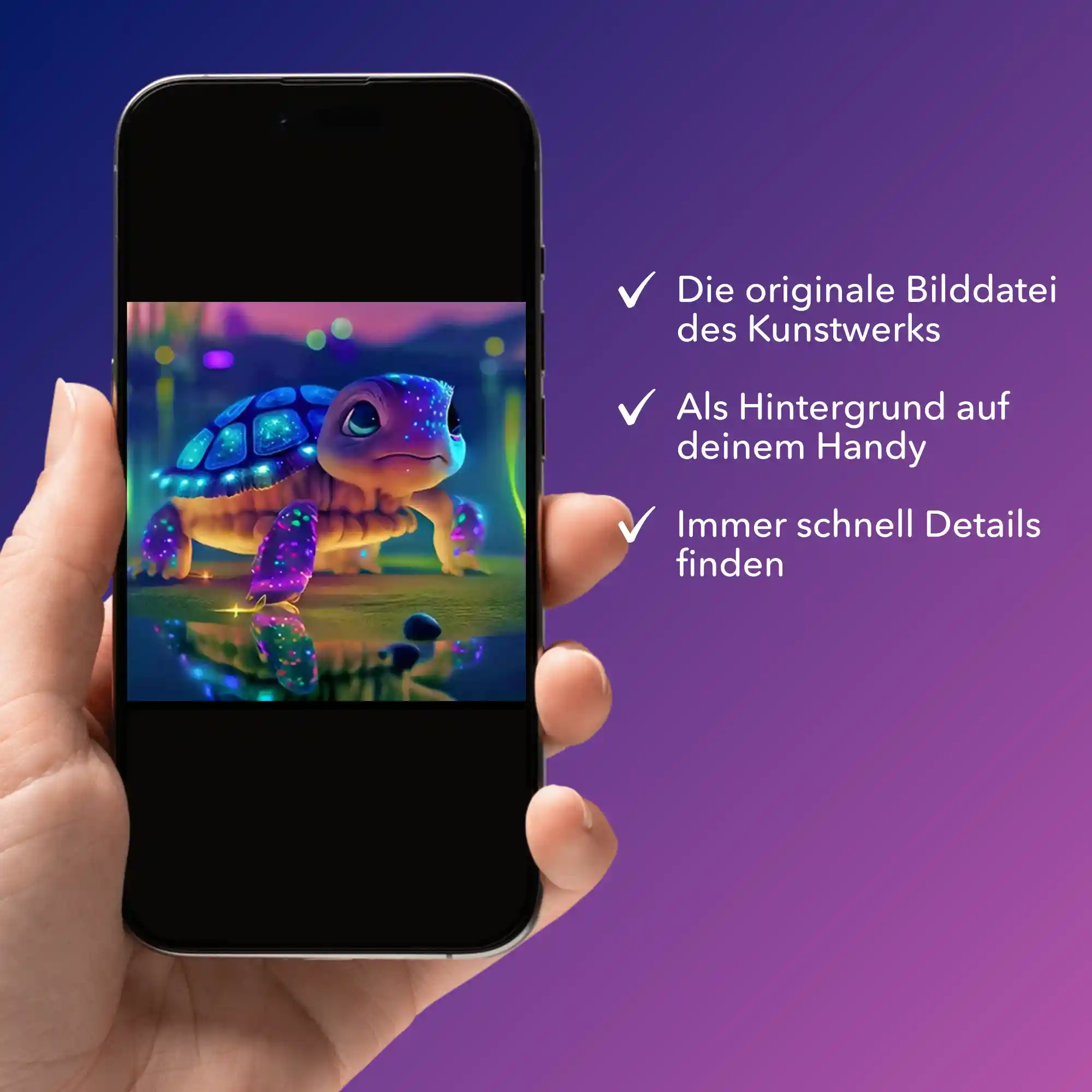 Digitale Bildmappe - Sparkling turtle - Image 2
