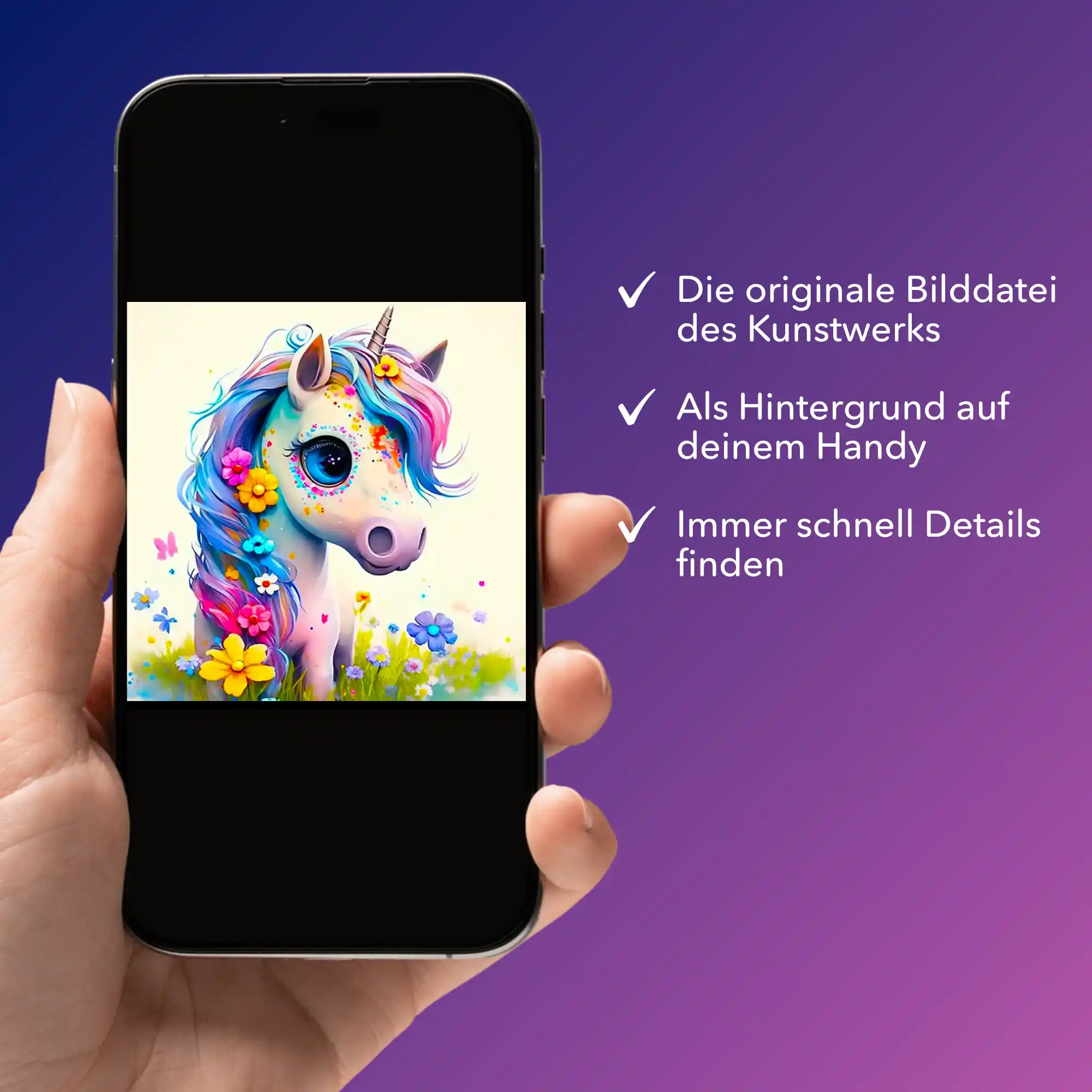 Digitale Bildmappe - Süßes Einhorn - Image 2