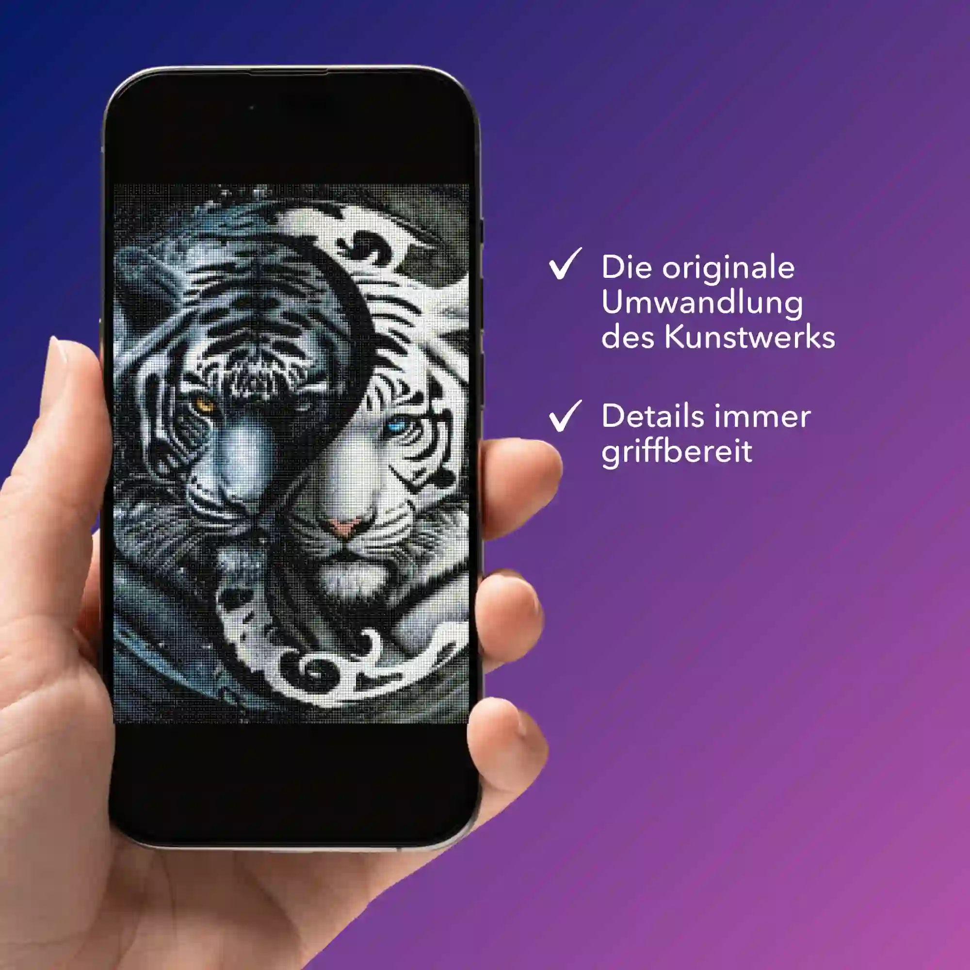 Digitale Bildmappe - Tiger "Ying und Yang" - Image 3