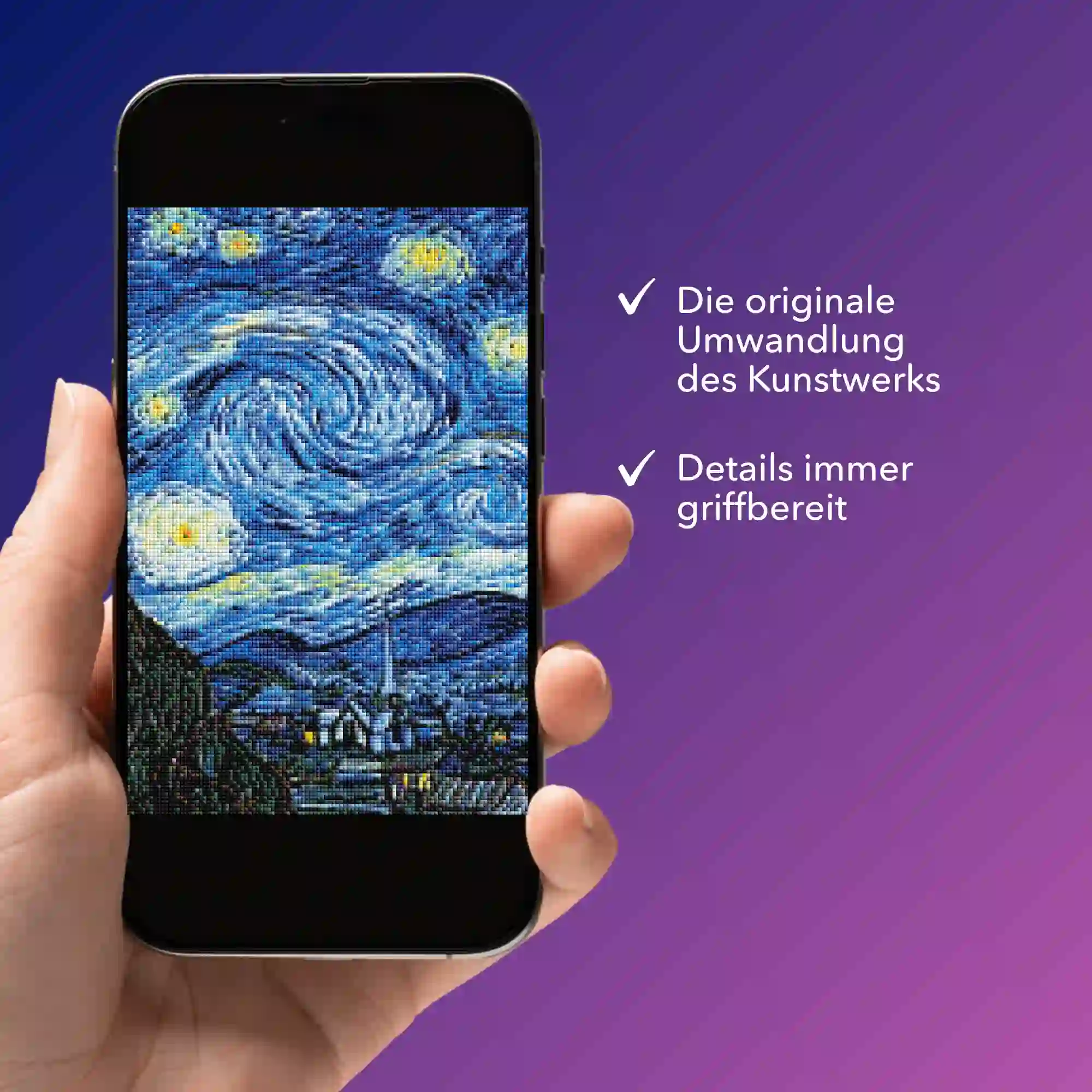 Digitale Bildmappe - Van Gogh "Sternennacht" - Image 3