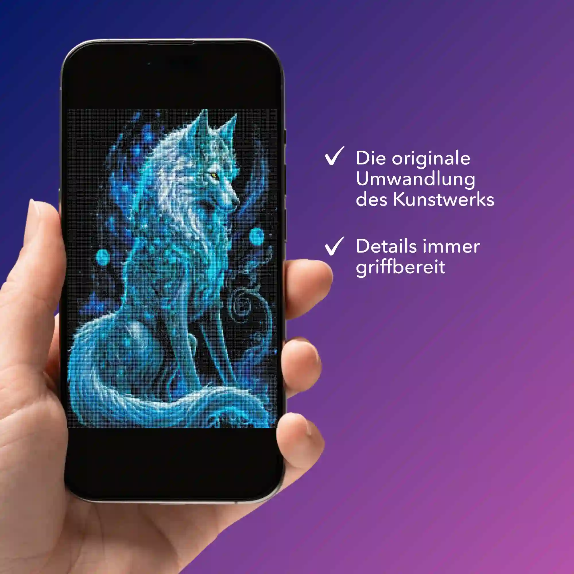 Digitale Bildmappe - Verzauberter Wolf - Image 3