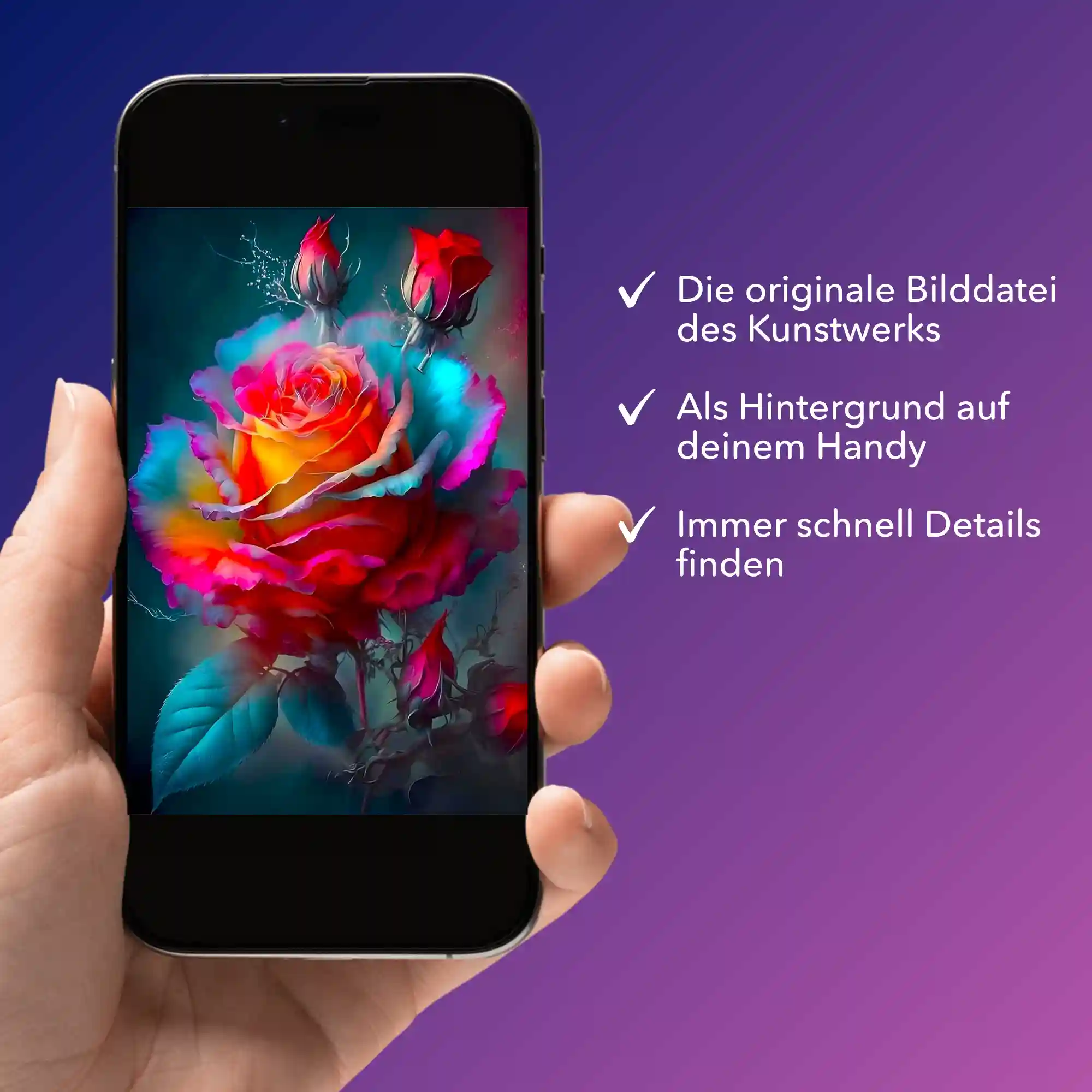 Digitale Bildmappe - Zarte Rosenblüte - Image 2