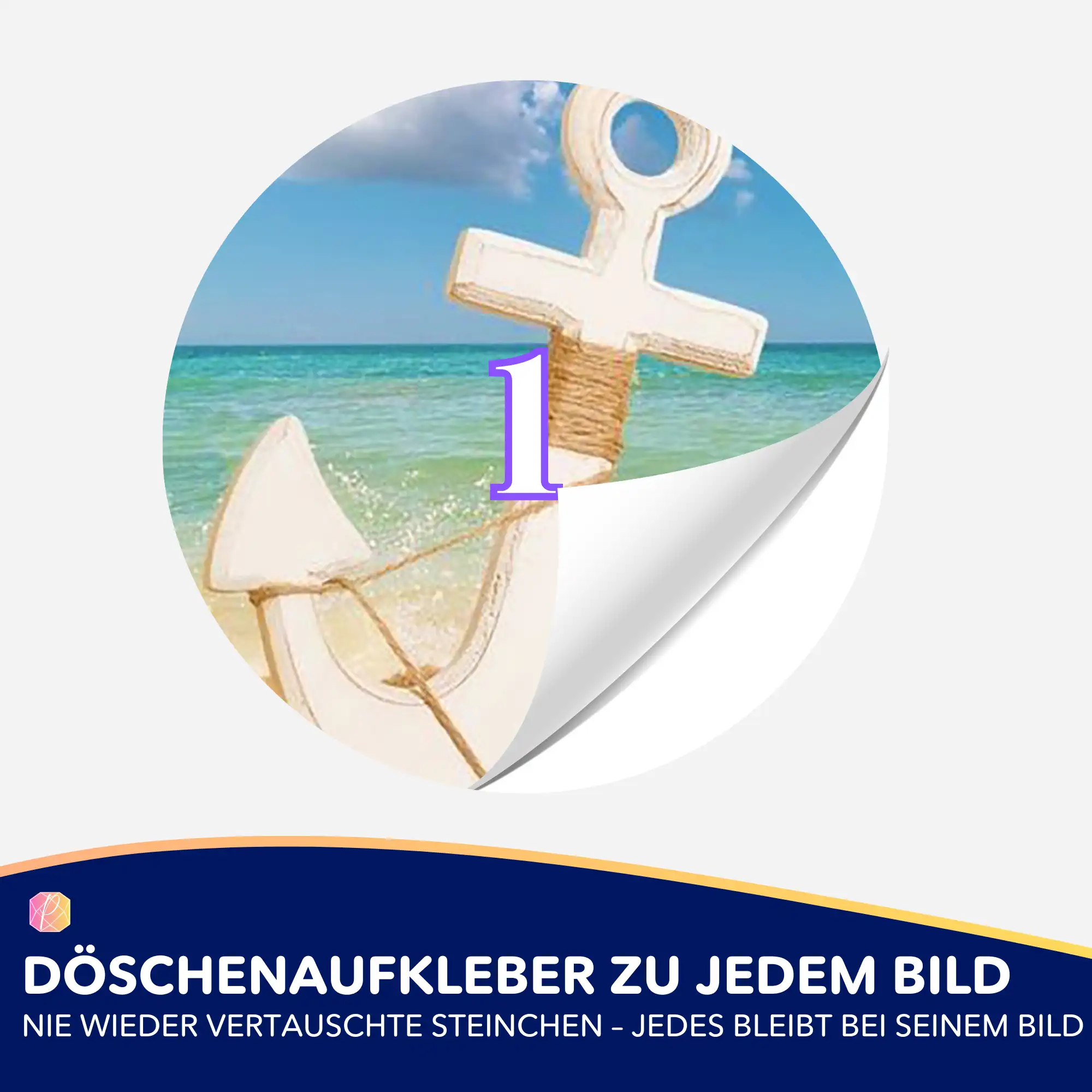 Döschenaufkleber - Anker der Hoffnung - Image 2