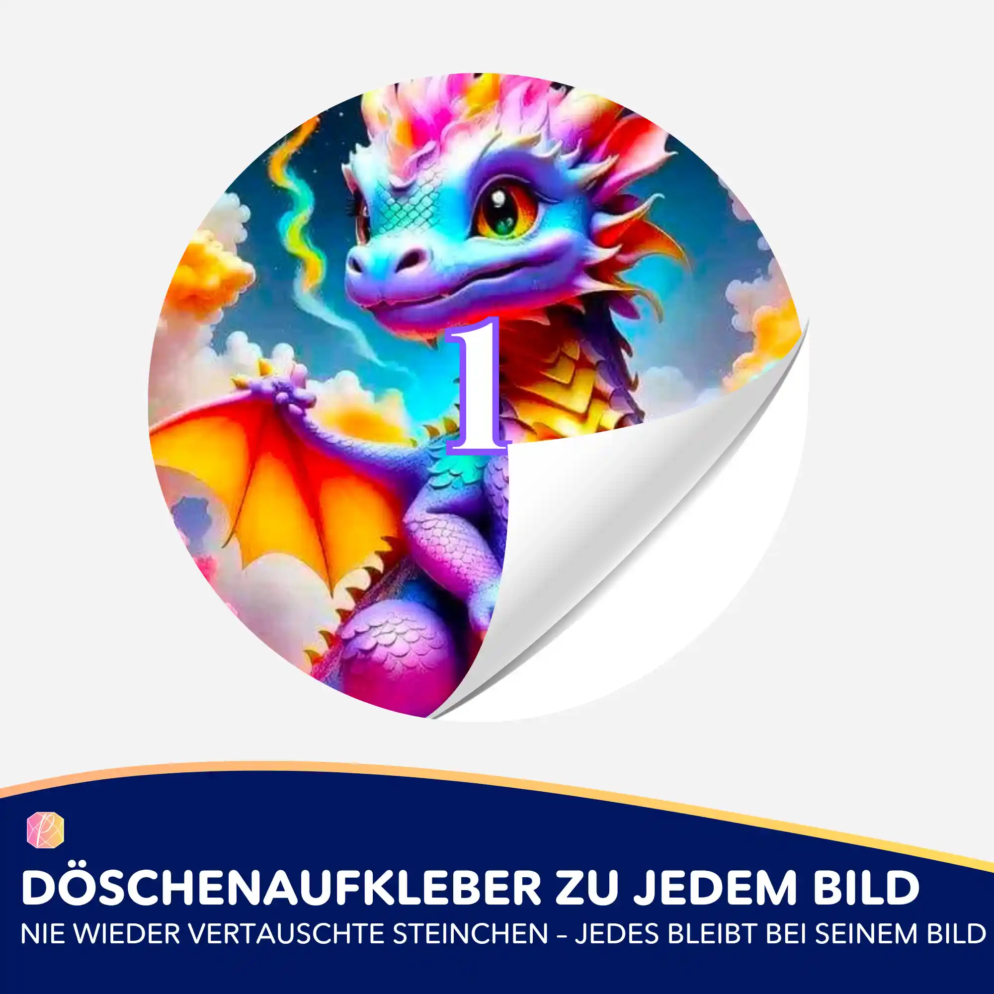 Döschenaufkleber - Baby Dragon - Image 2